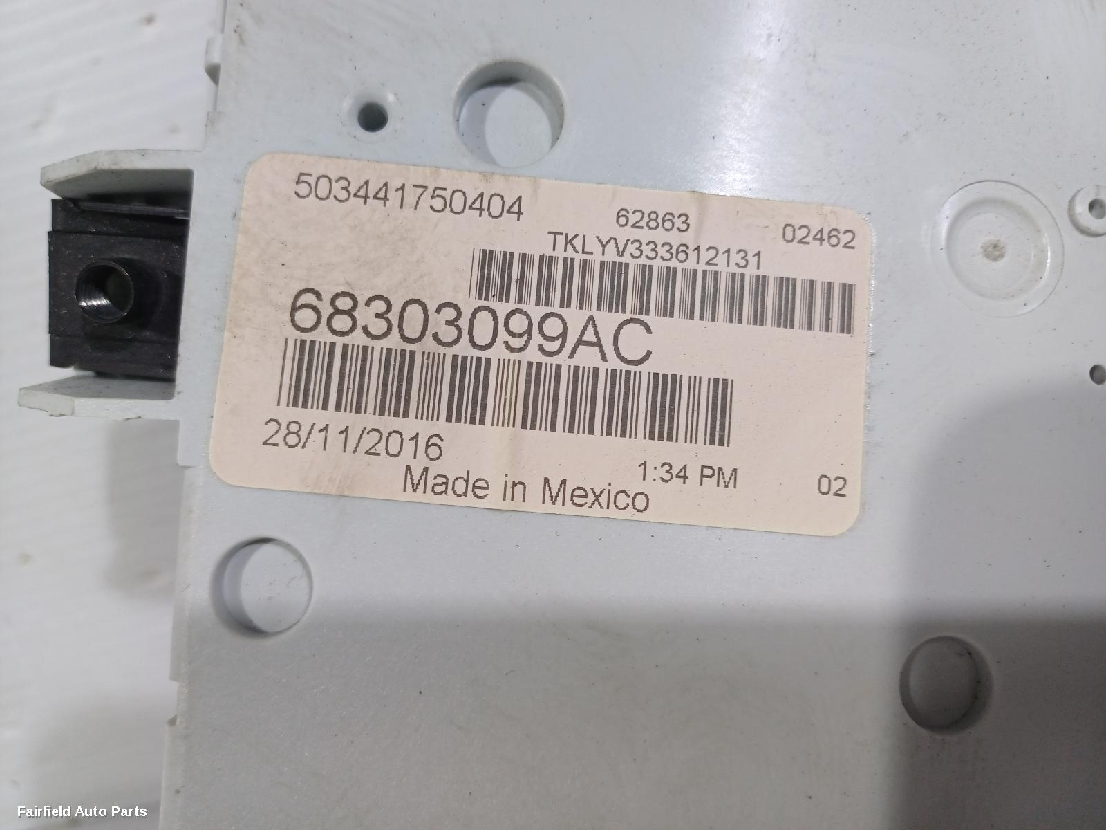2014-2022 Jeep Cherokee Fuse Box