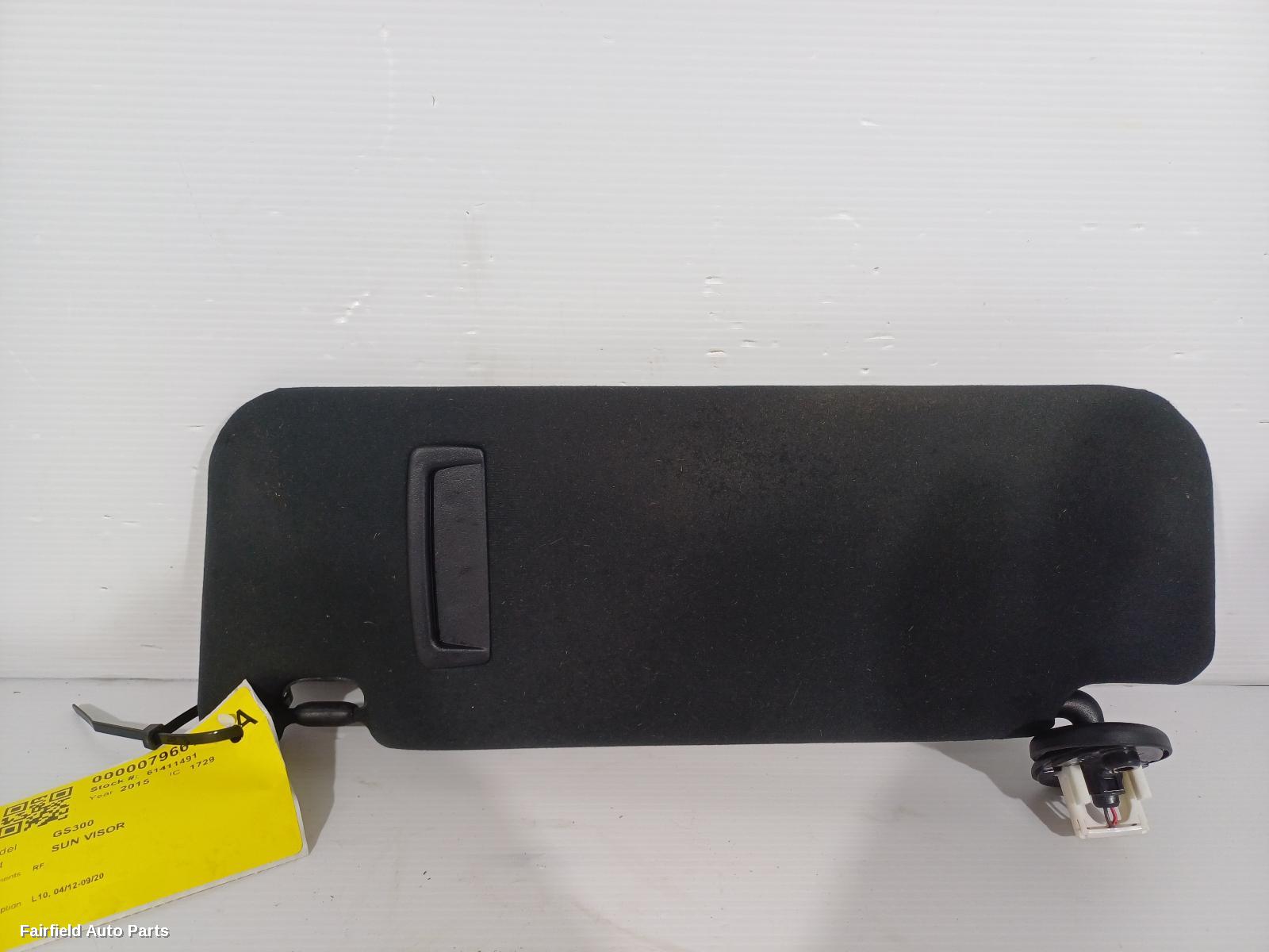 2012-2020 Lexus Gs Sunvisor