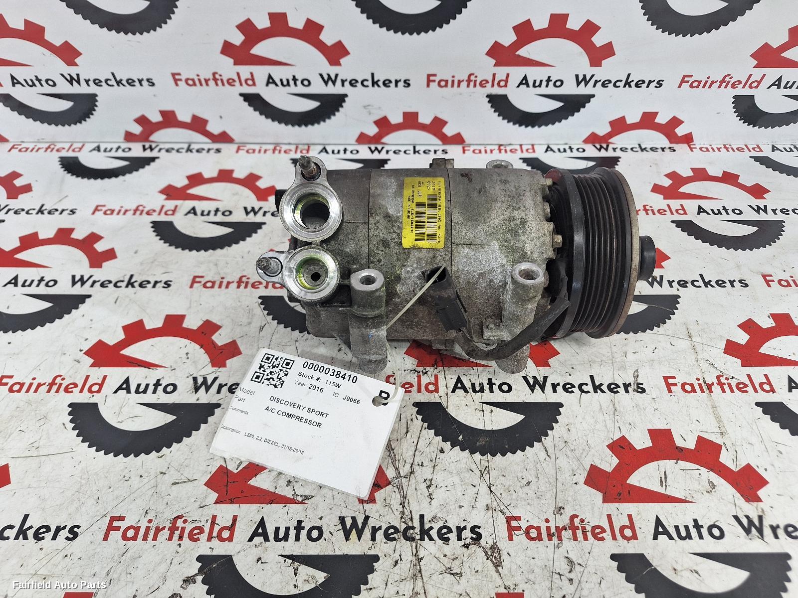 2015-2016 Land Rover Discovery Sport A C Compressor
