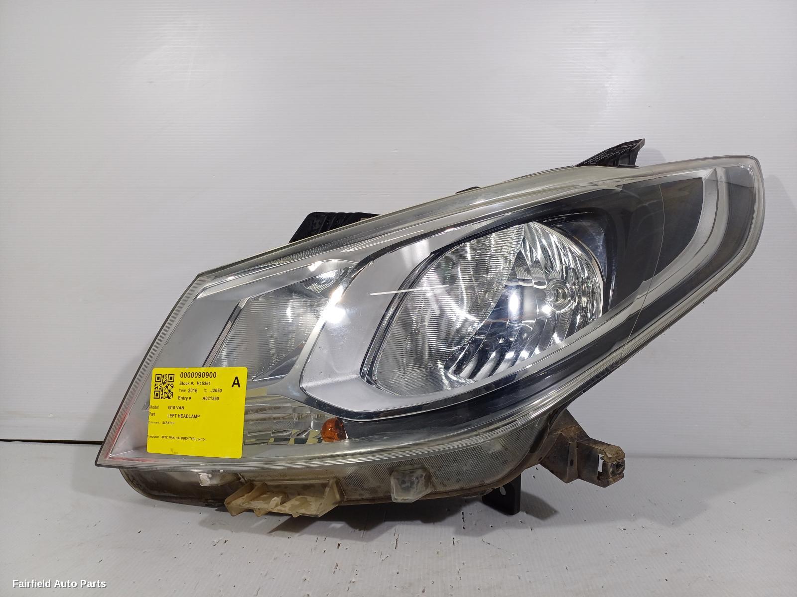 2015-2025 Ldv G10 Left Headlamp