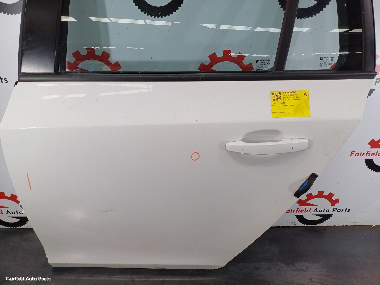 2012-2017 Holden Cruze Left Rear Door Sliding