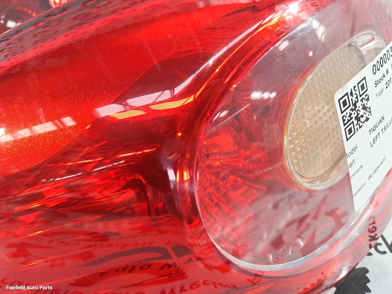 2008-2011 Volkswagen Tiguan Left Taillight