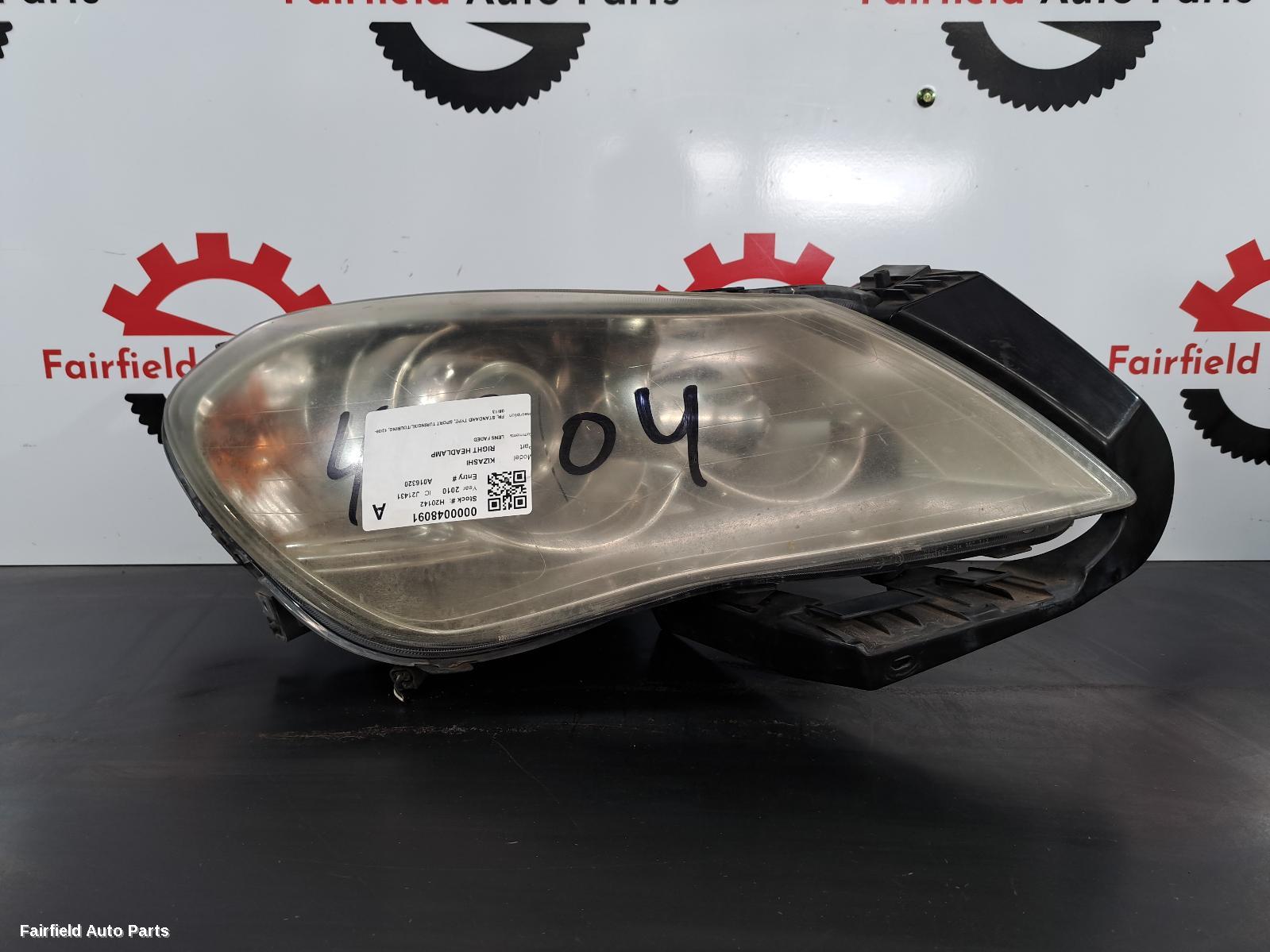 2009-2013 Suzuki Kizashi Right Headlamp