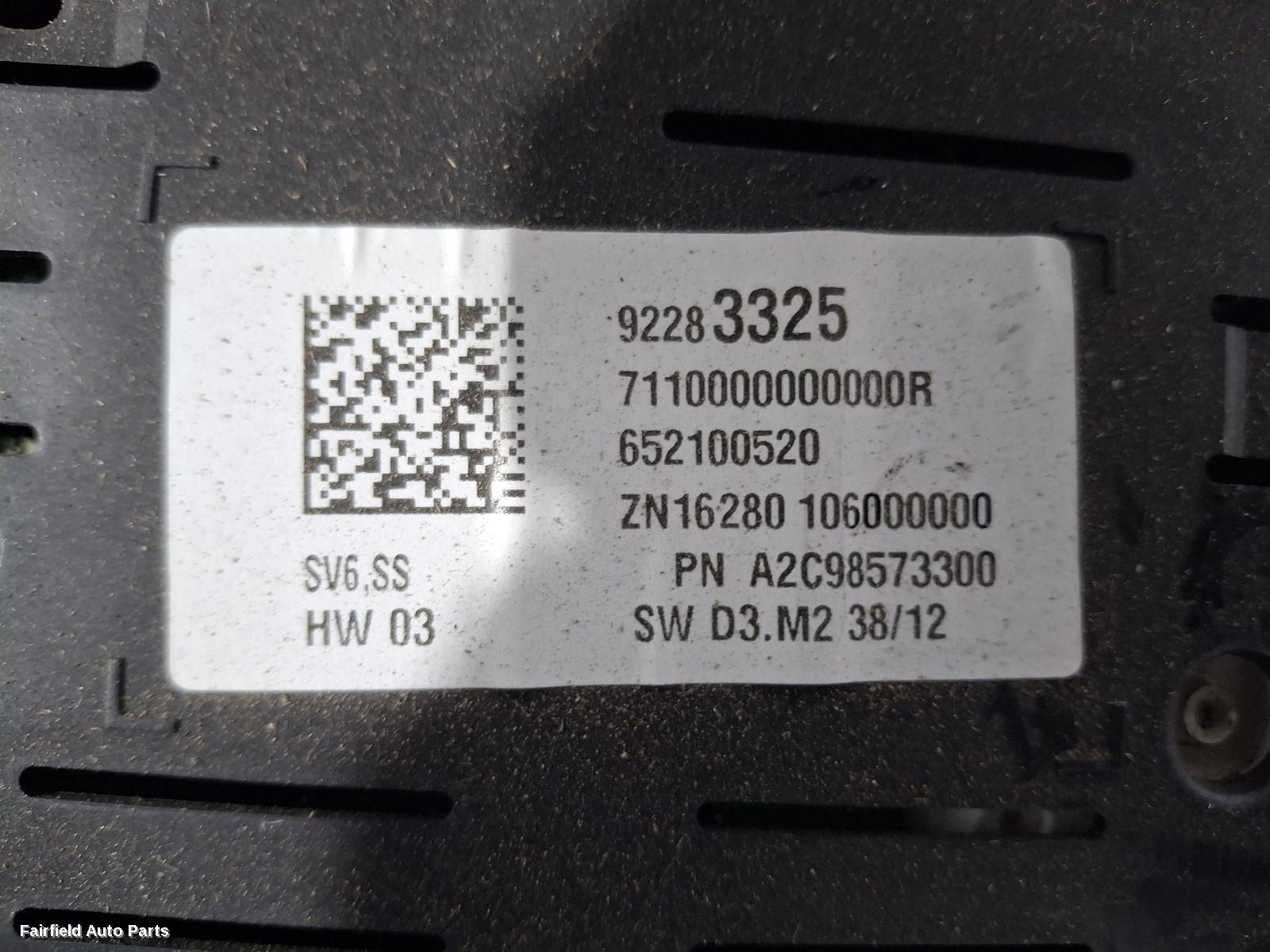 2013-2017 Holden Commodore Instrument Cluster