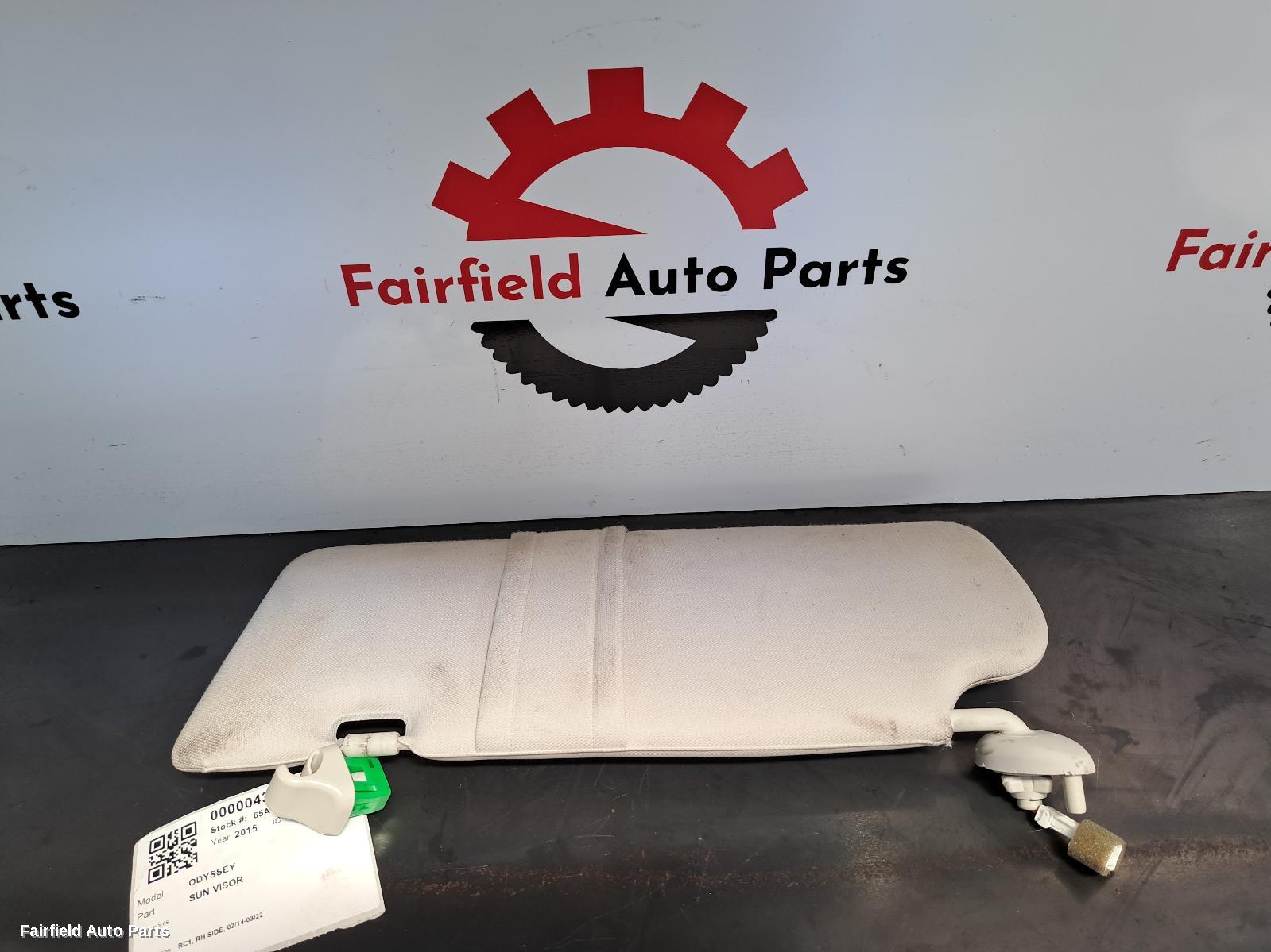 2014-2022 Honda Odyssey Sunvisor