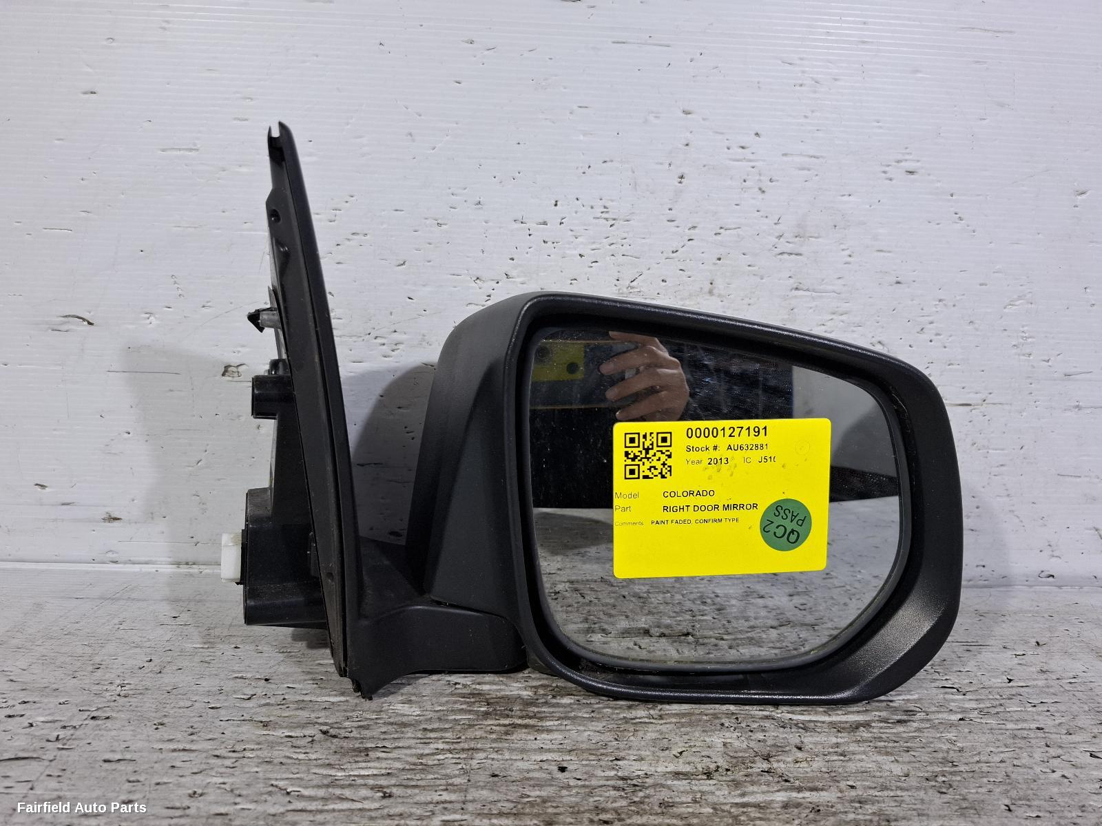 2012-2020 Holden Colorado Right Door Mirror