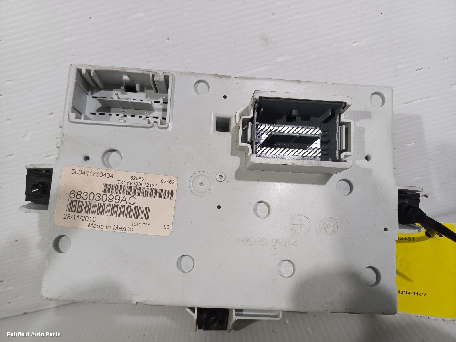 2014-2022 Jeep Cherokee Fuse Box