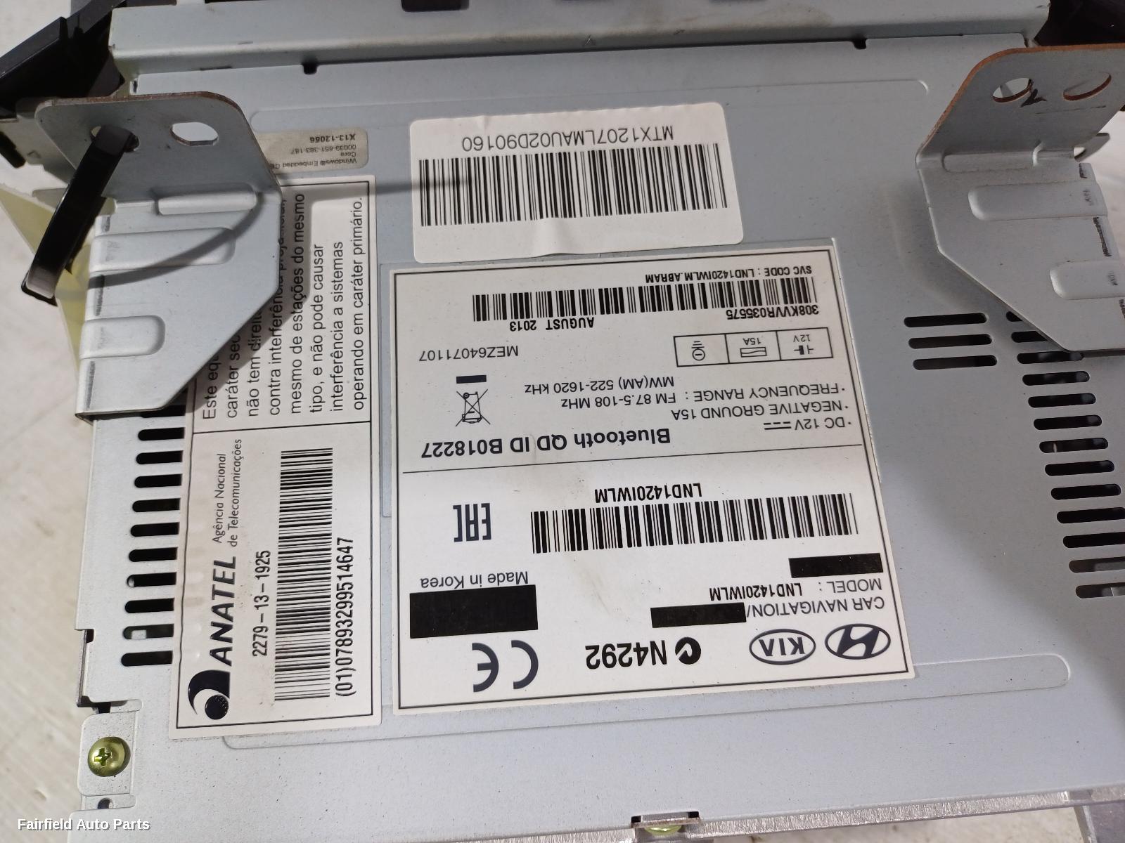 2013-2016 Hyundai Ix35 Radio Cd Dvd Sat Tv