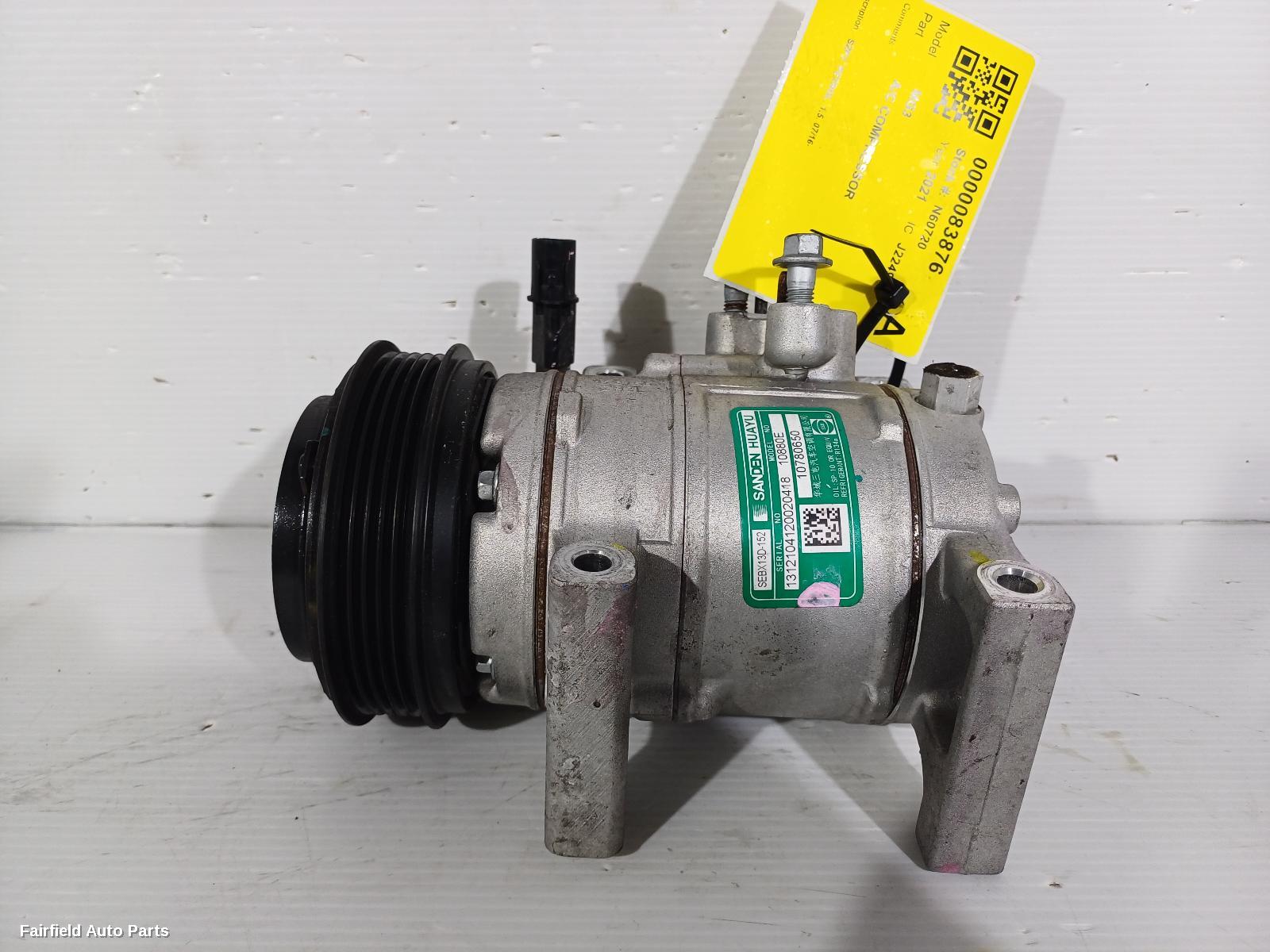 2016-2024 Mg Mg3 A C Compressor