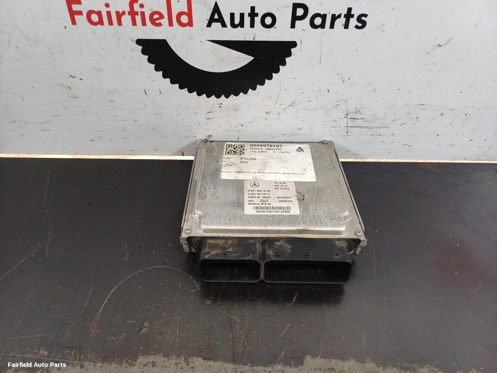 2011-2015 Mercedes B Class Ecu