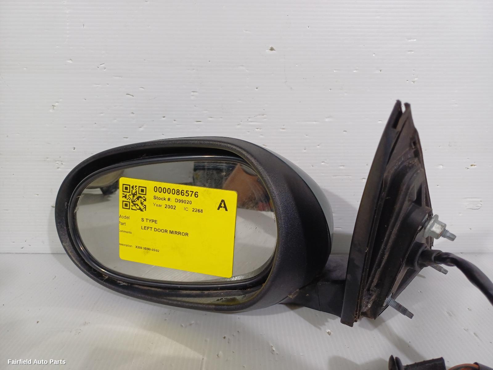 1999-2002 Jaguar S Type Left Door Mirror