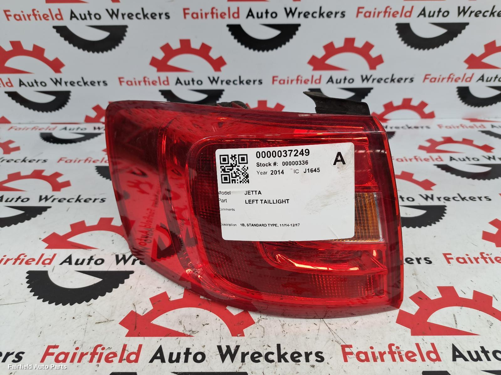 2011-2014 Volkswagen Jetta Left Taillight