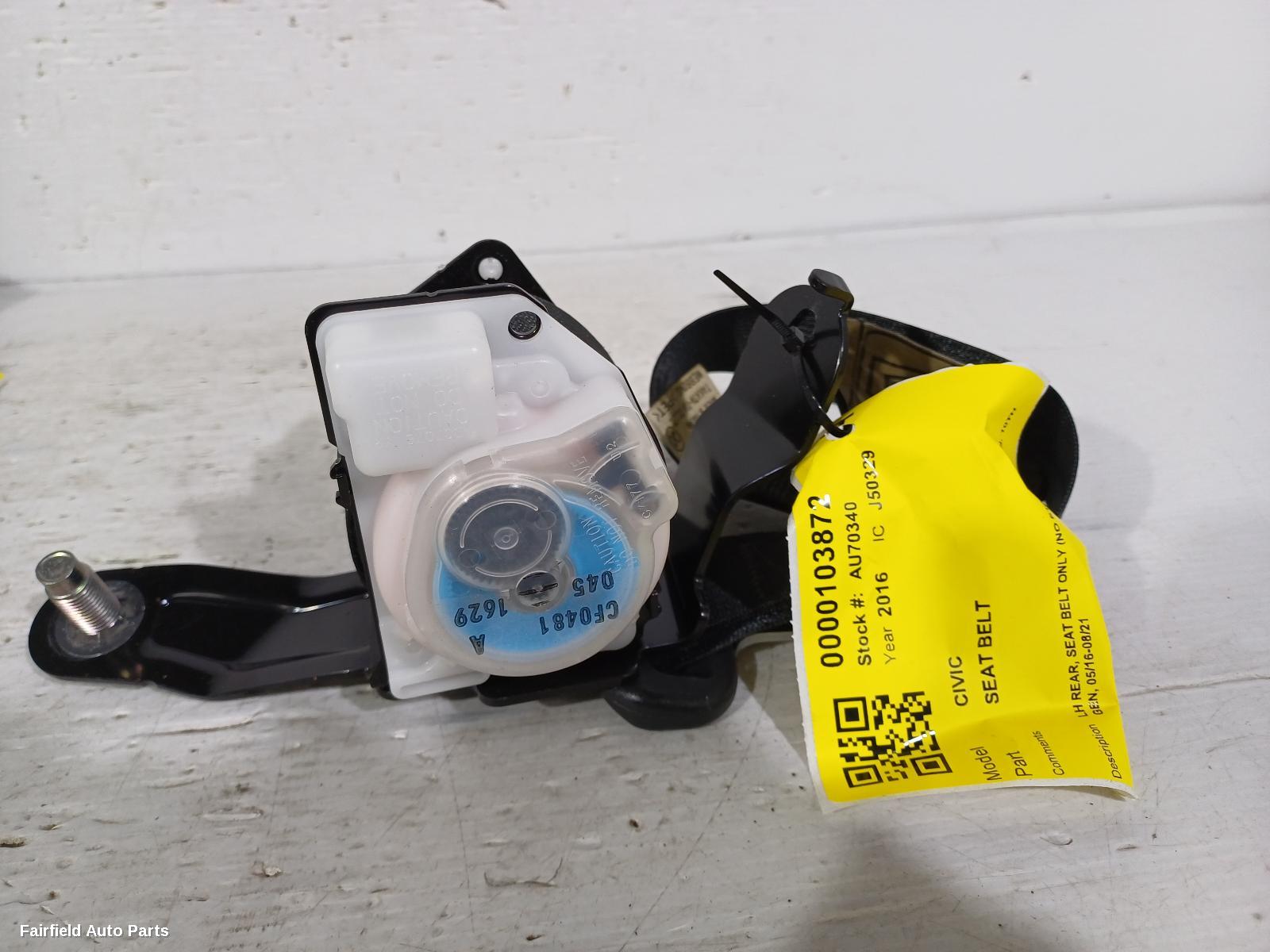 2016-2021 Honda Civic Seatbelt Stalk