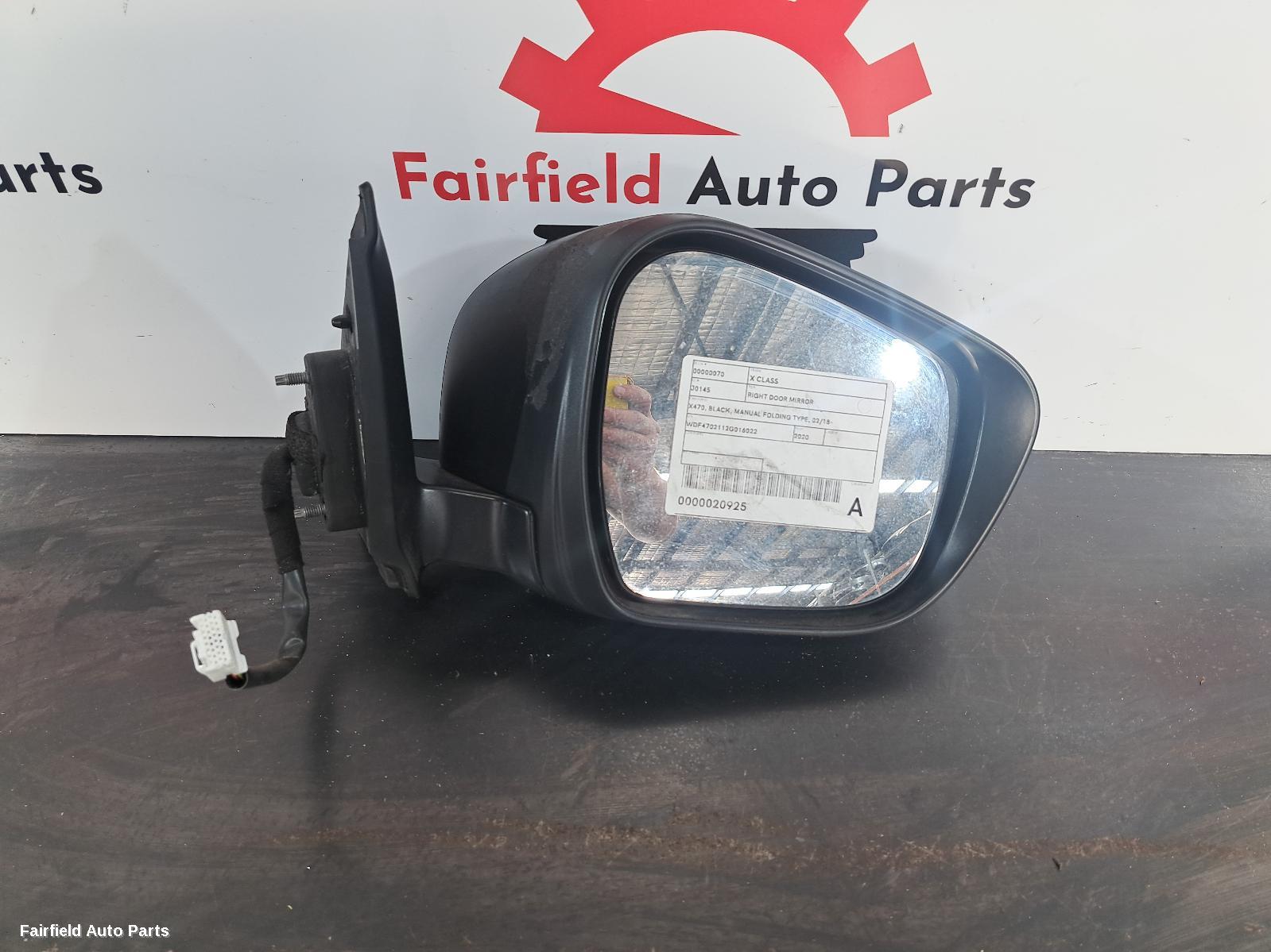 2018-2020 Mercedes X Class Right Door Mirror