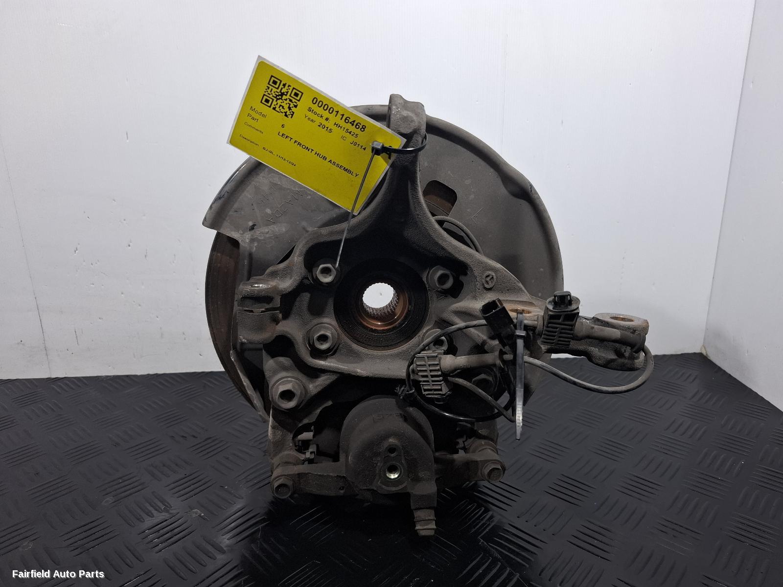 2012-2024 Mazda 6 Left Front Hub Assembly