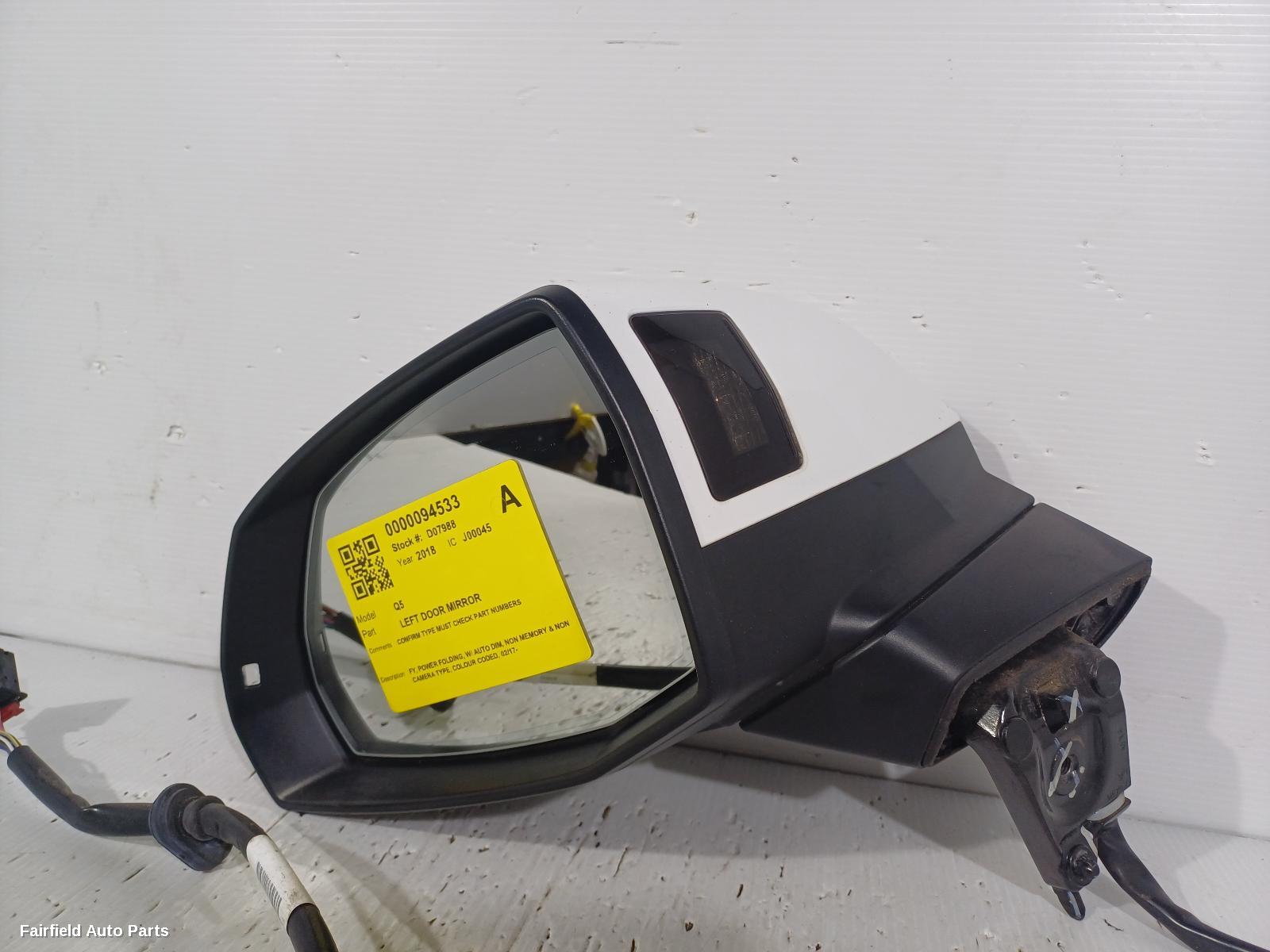 2017-2025 Audi Q5 Left Door Mirror