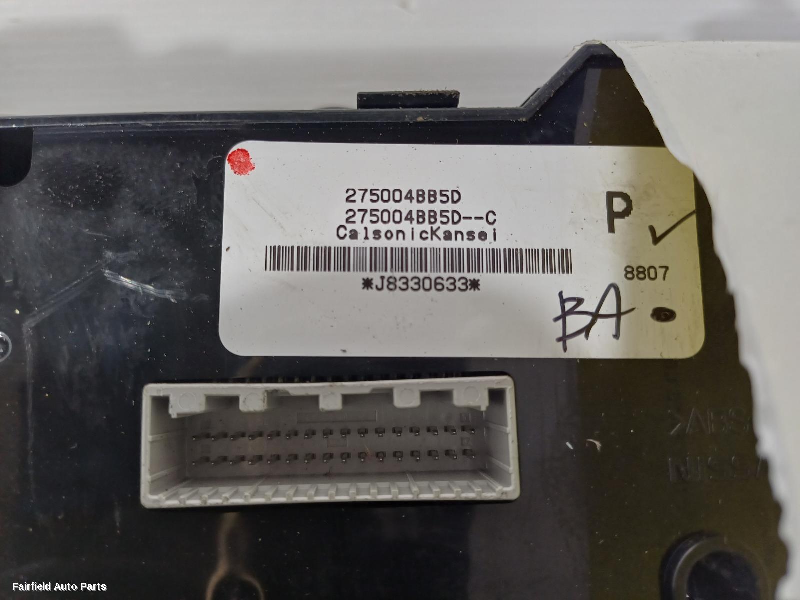 2014-2022 Nissan Xtrail Heater Ac Controls