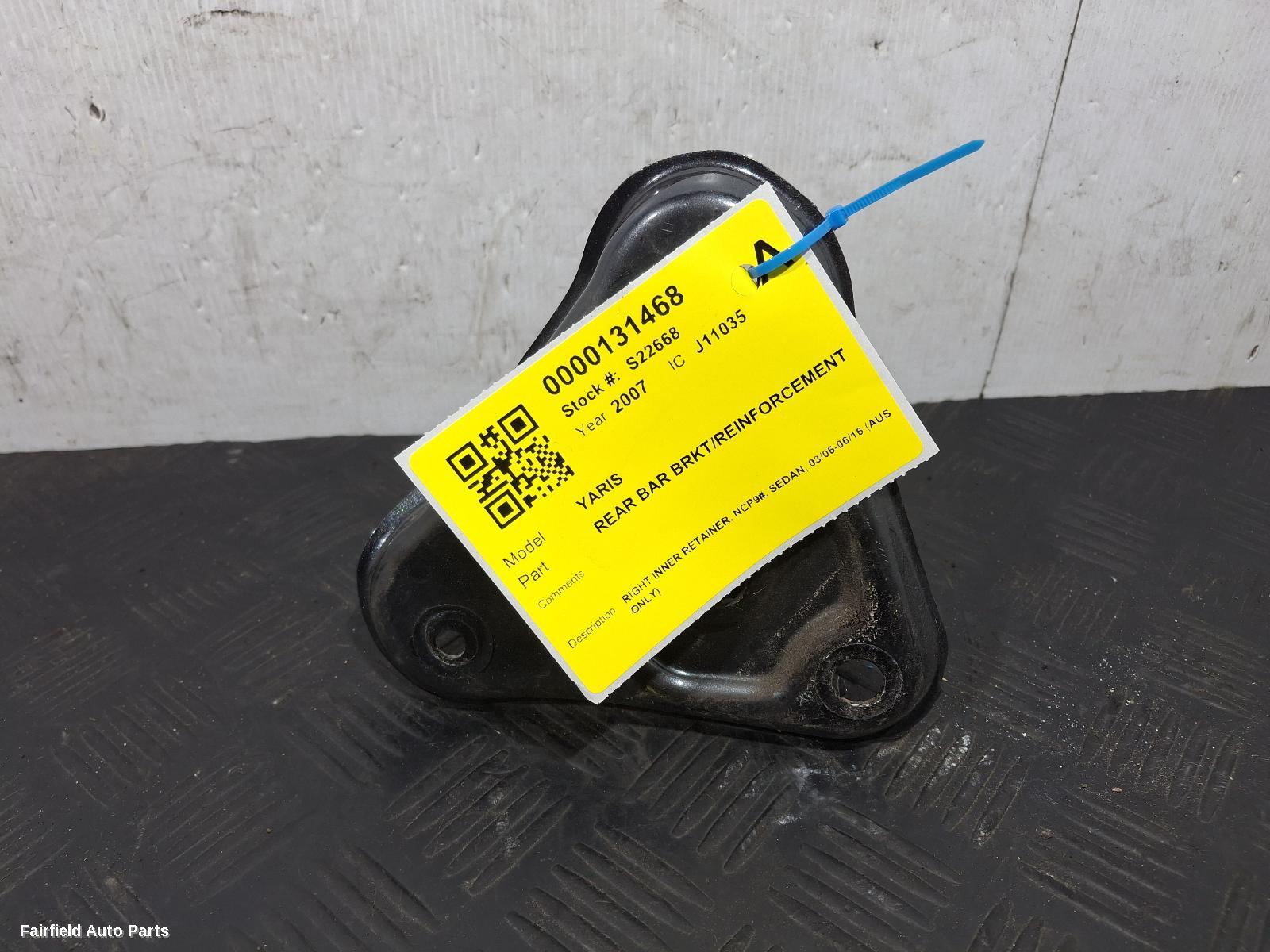 2006-2016 Toyota Yaris R Bar Bracket Reinfo