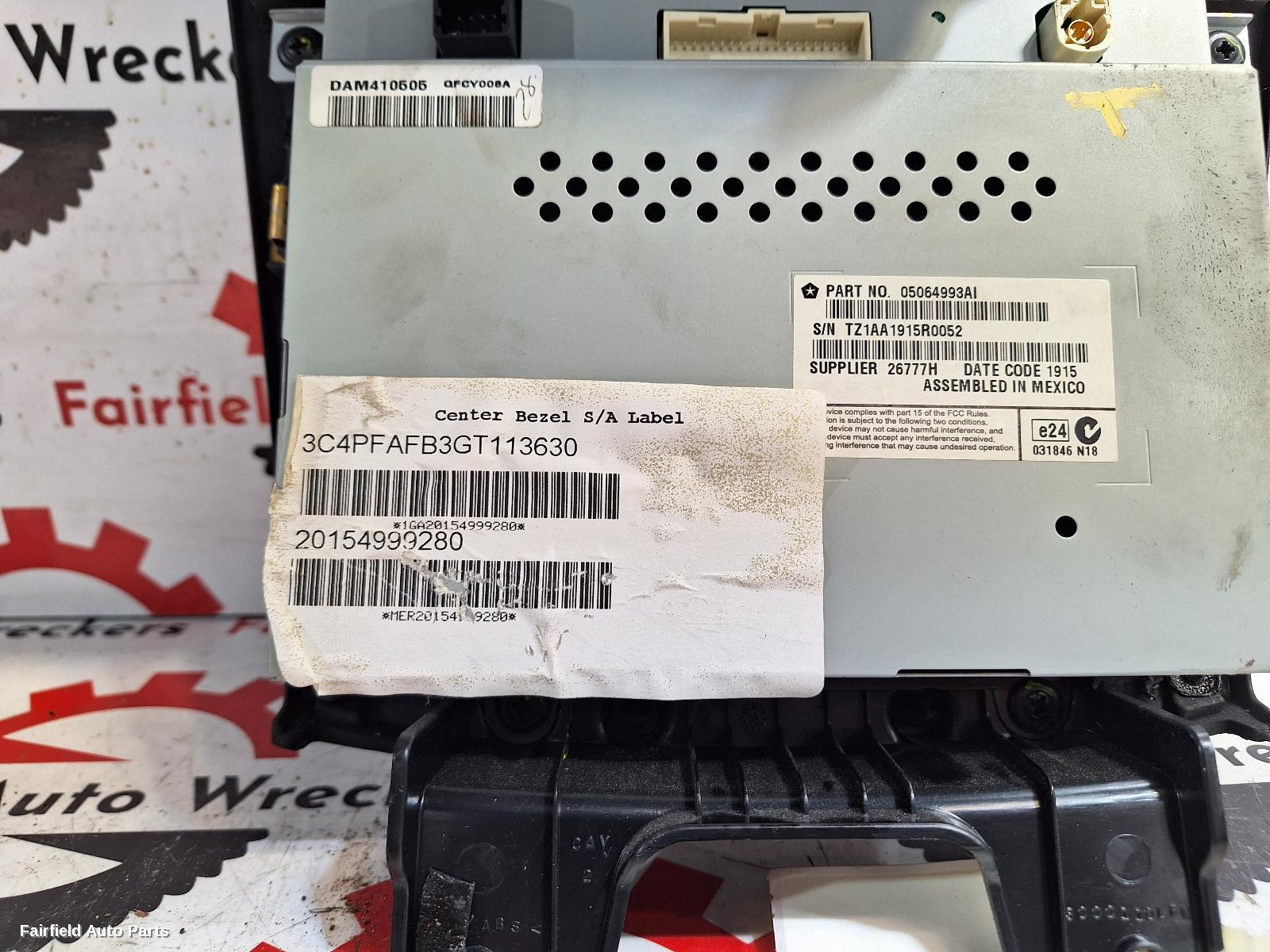 2013-2017 Fiat Freemont Radio Cd Dvd Sat Tv