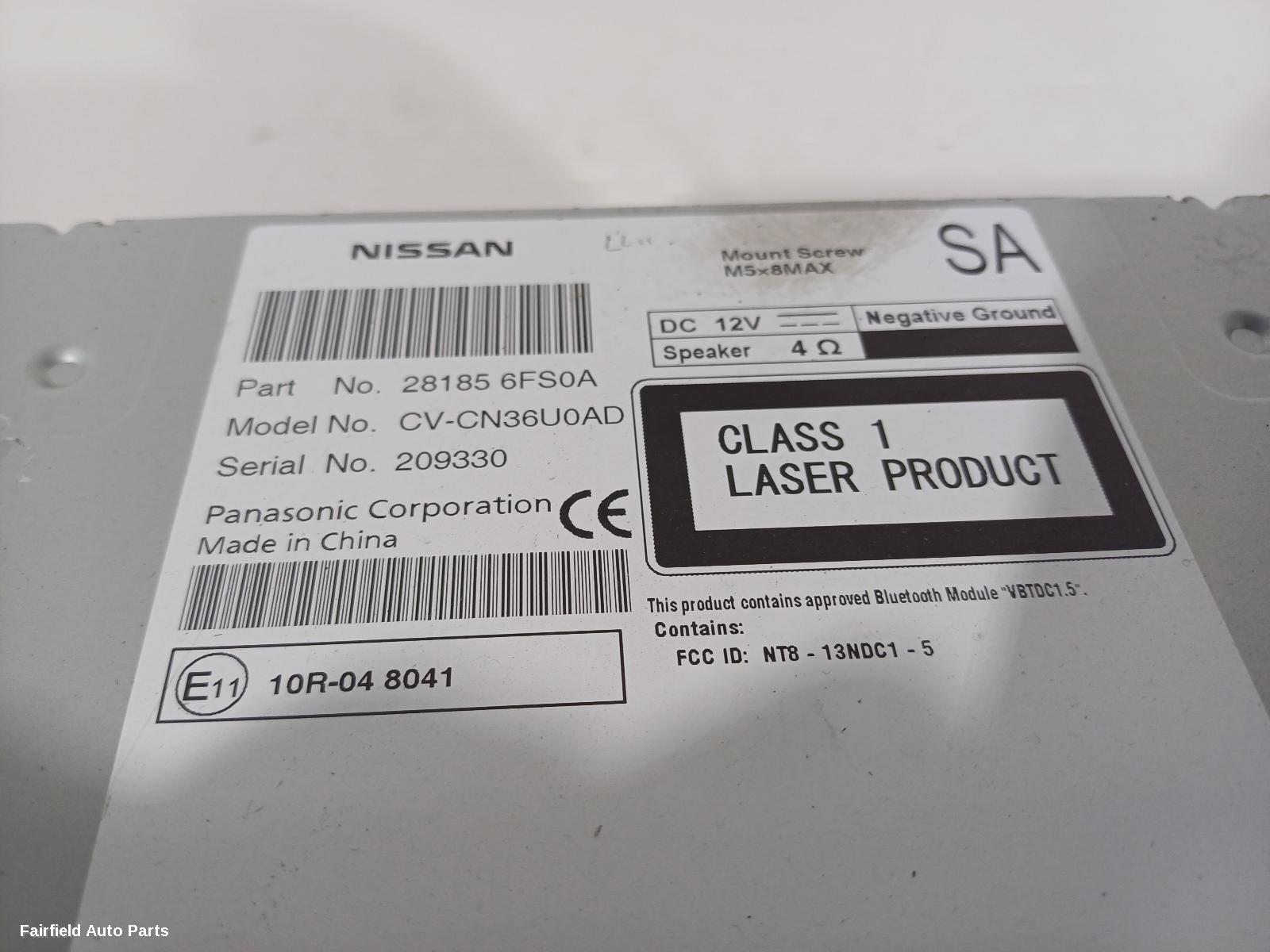 2014-2020 Nissan Xtrail Radio Cd Dvd Sat Tv