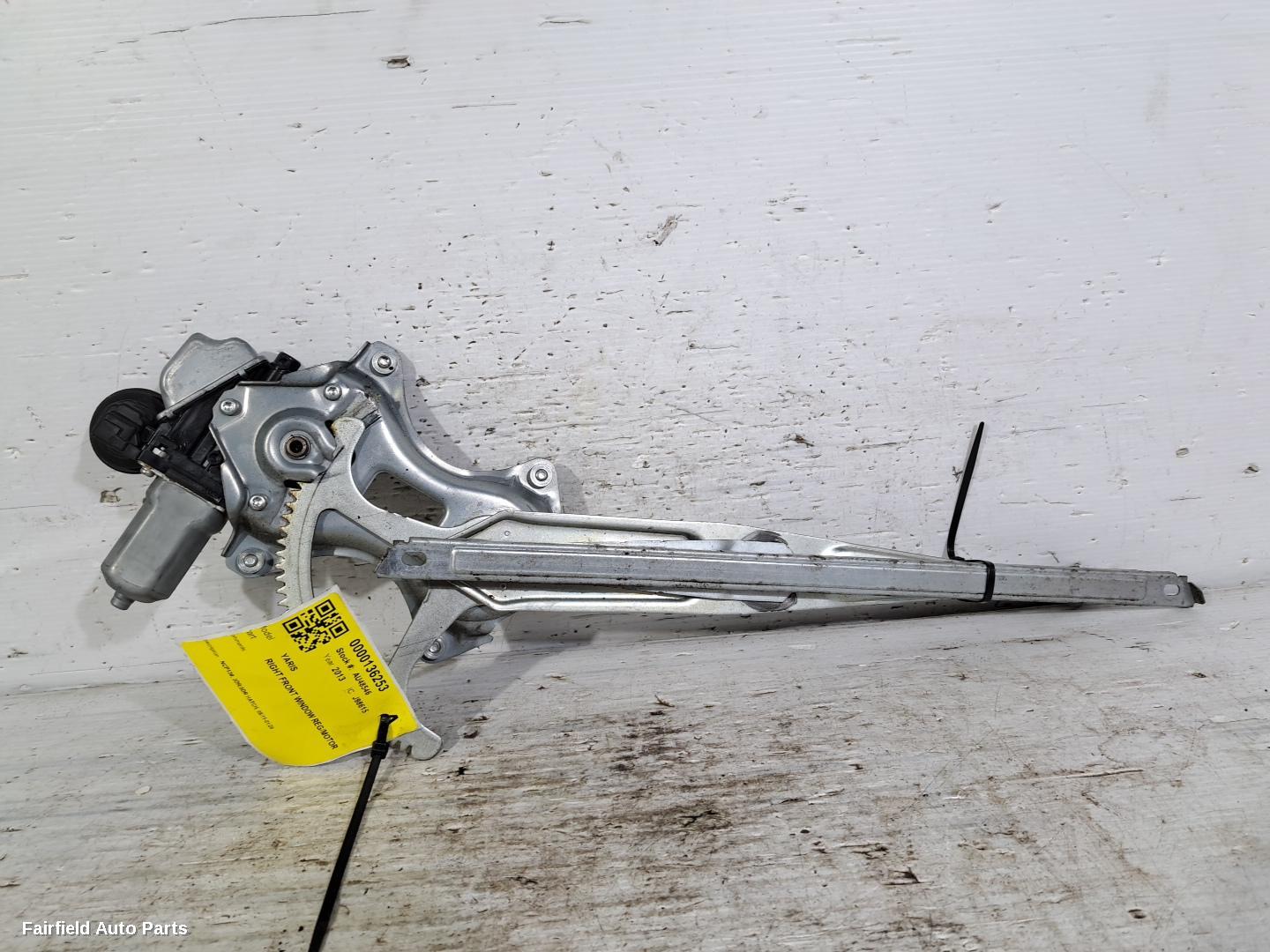 2011-2020 Toyota Yaris Right Front Window Reg Motor