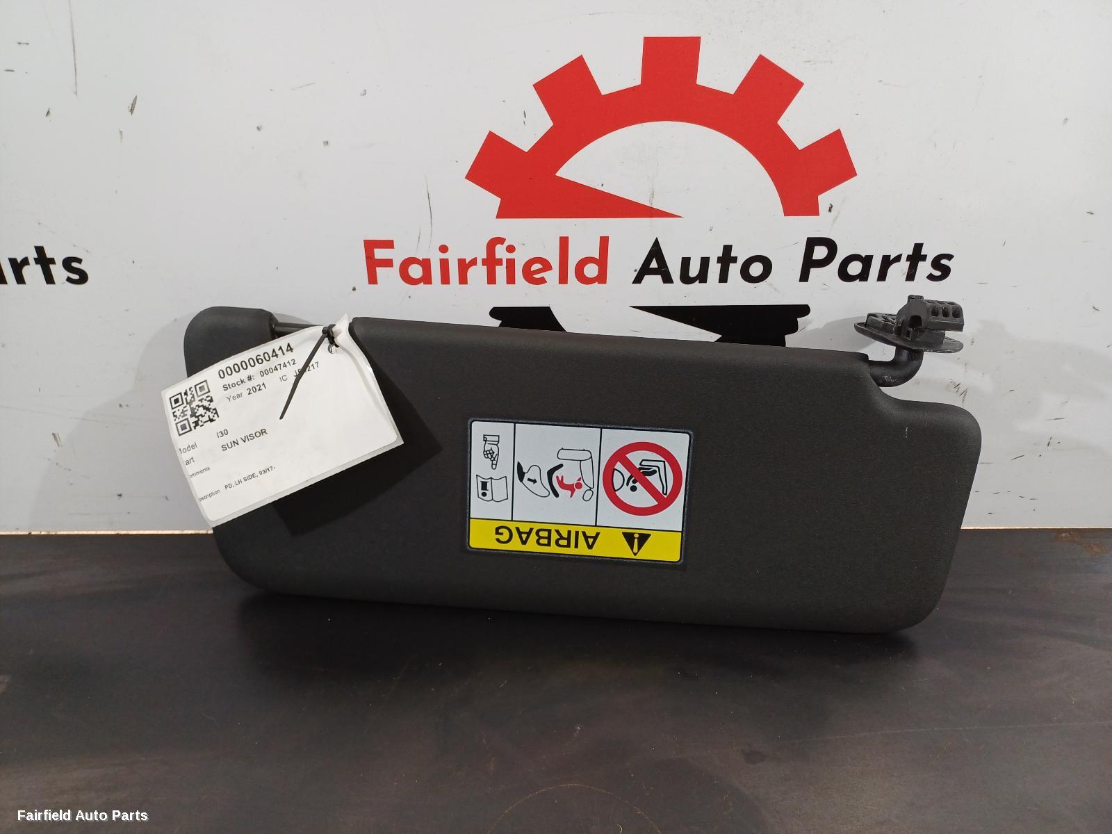 2017-2026 Hyundai I30 Sunvisor