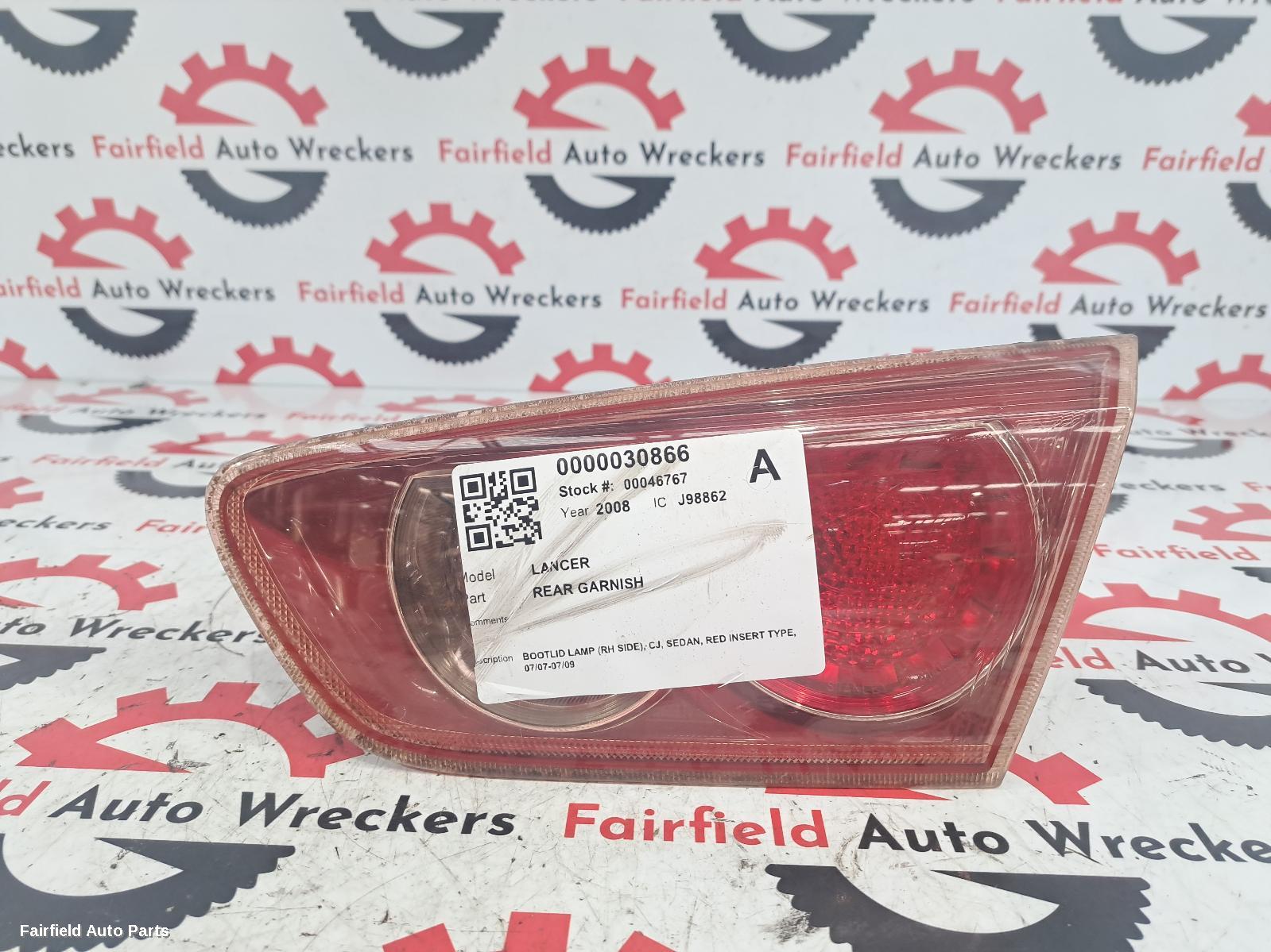 2007-2009 Mitsubishi Lancer Rear Garnish