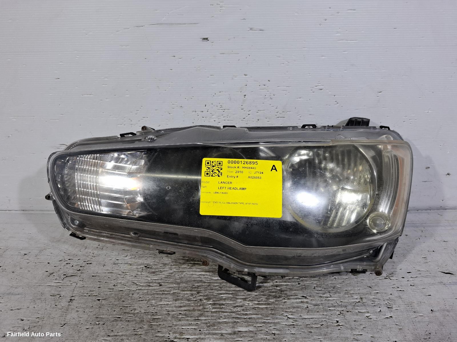 2007-2015 Mitsubishi Lancer Left Headlamp