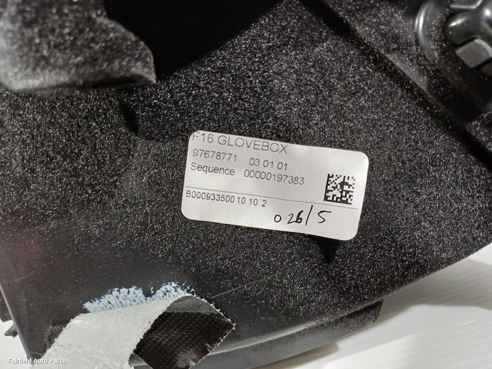 2014-2019 Bmw X6 Glove Box