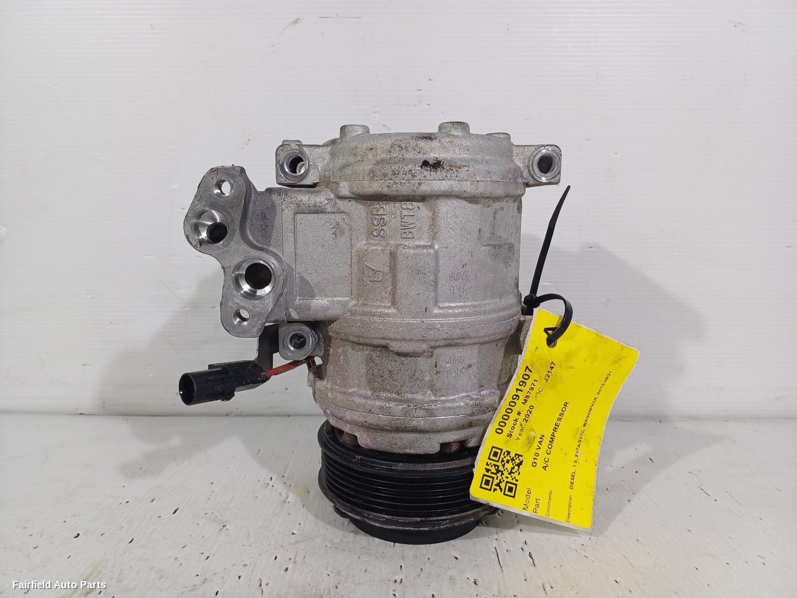 2015-2021 Ldv G10 A C Compressor