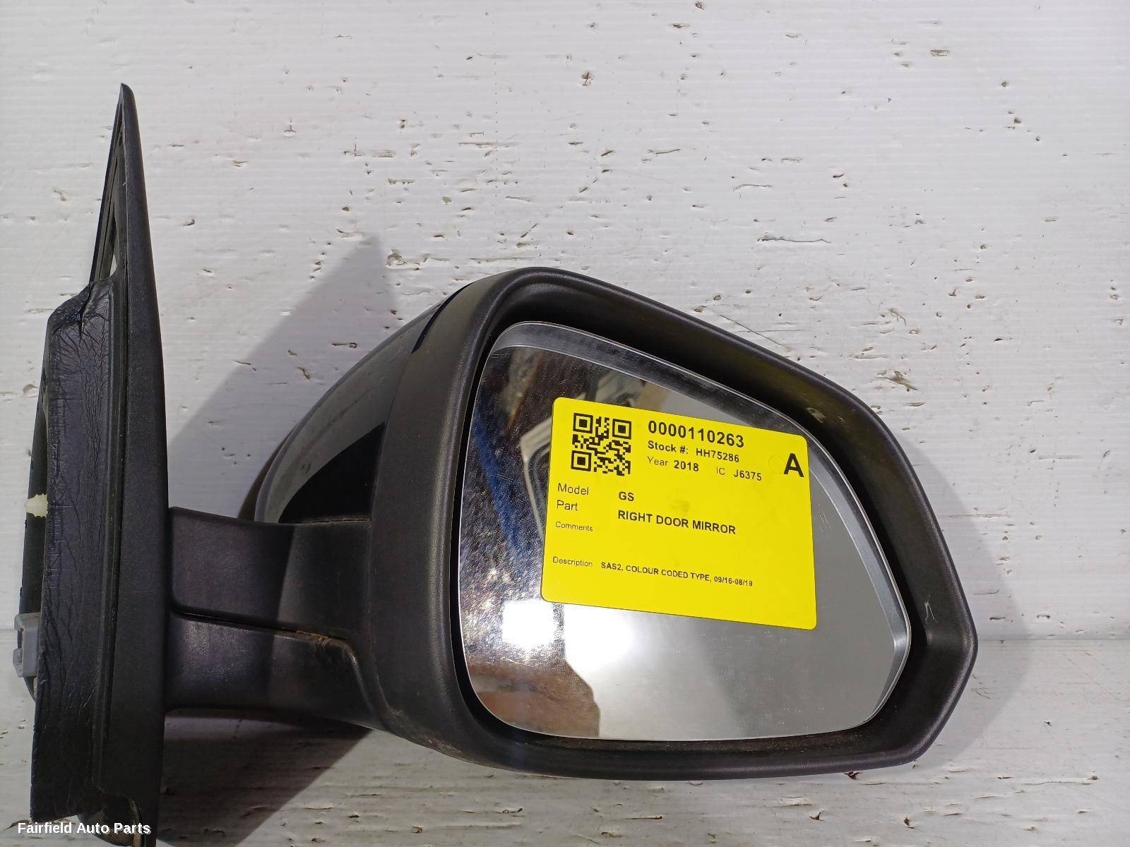 2016-2019 Mg Gs Right Door Mirror