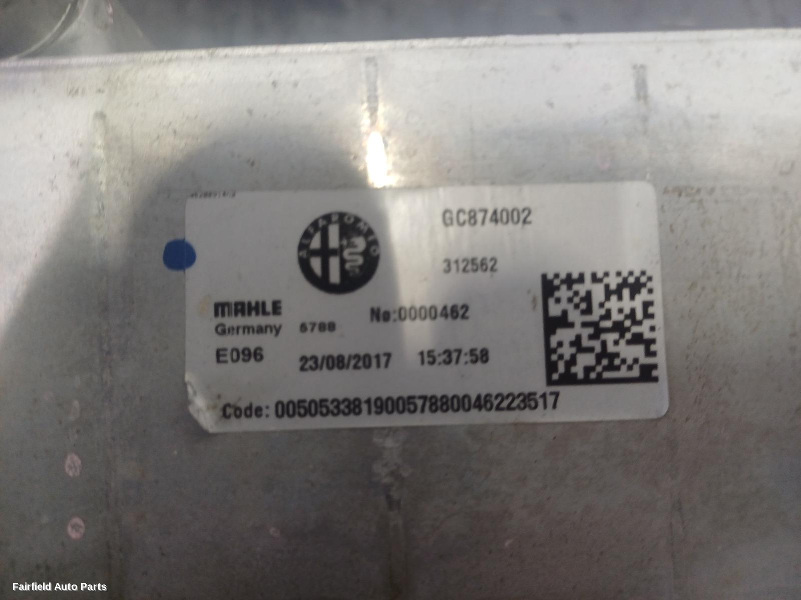 2018-2021 Alfa Romeo Stelvio Intercooler