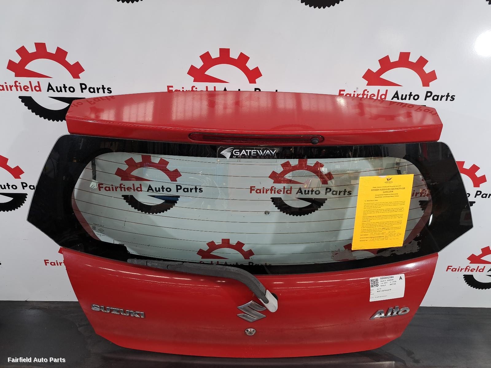 2009-2014 Suzuki Alto Bootlid Tailgate