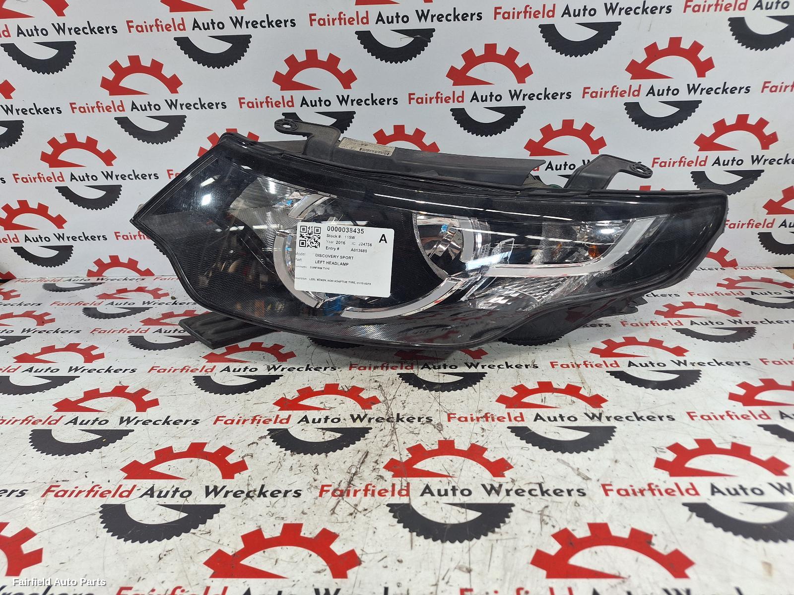 2015-2019 Land Rover Discovery Sport Left Headlamp
