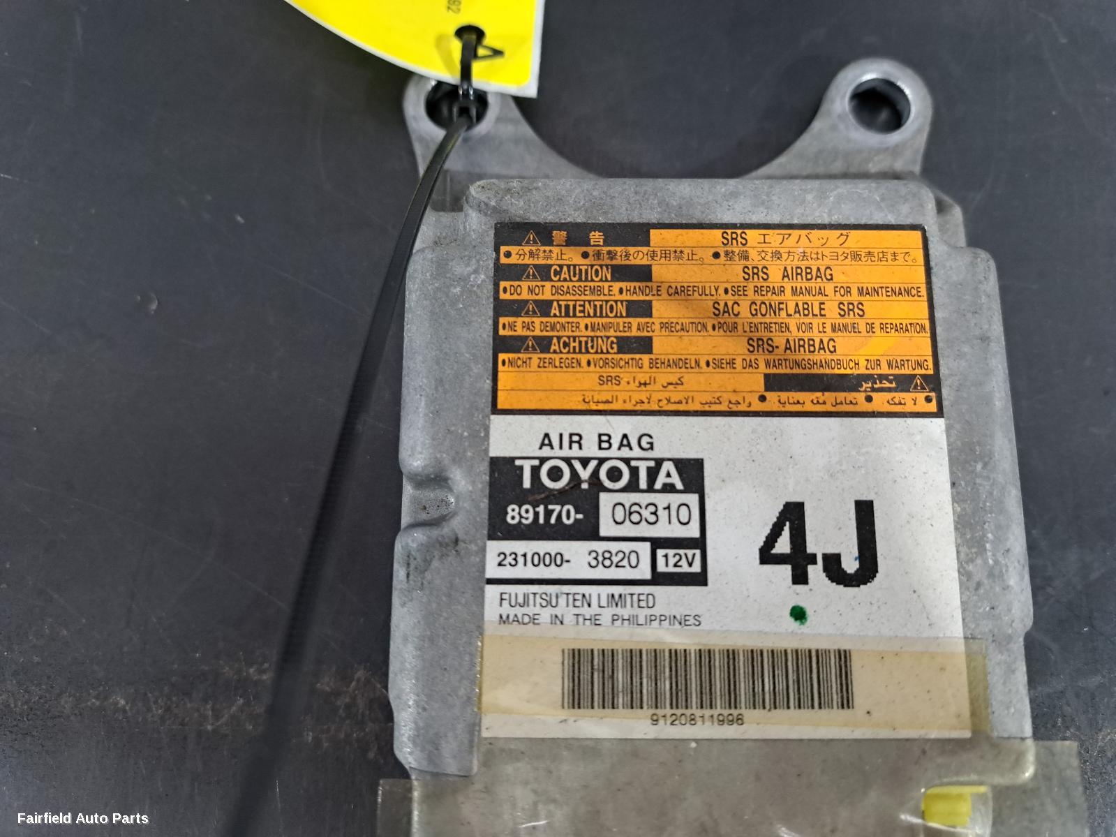 2006-2012 Toyota Aurion Airbag Module Sensor