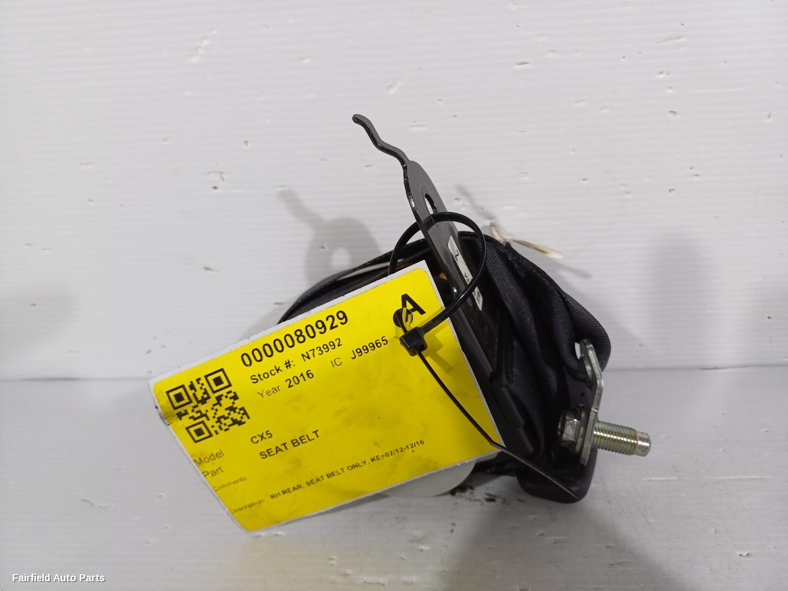 2012-2016 Mazda Cx5 Seatbelt Stalk