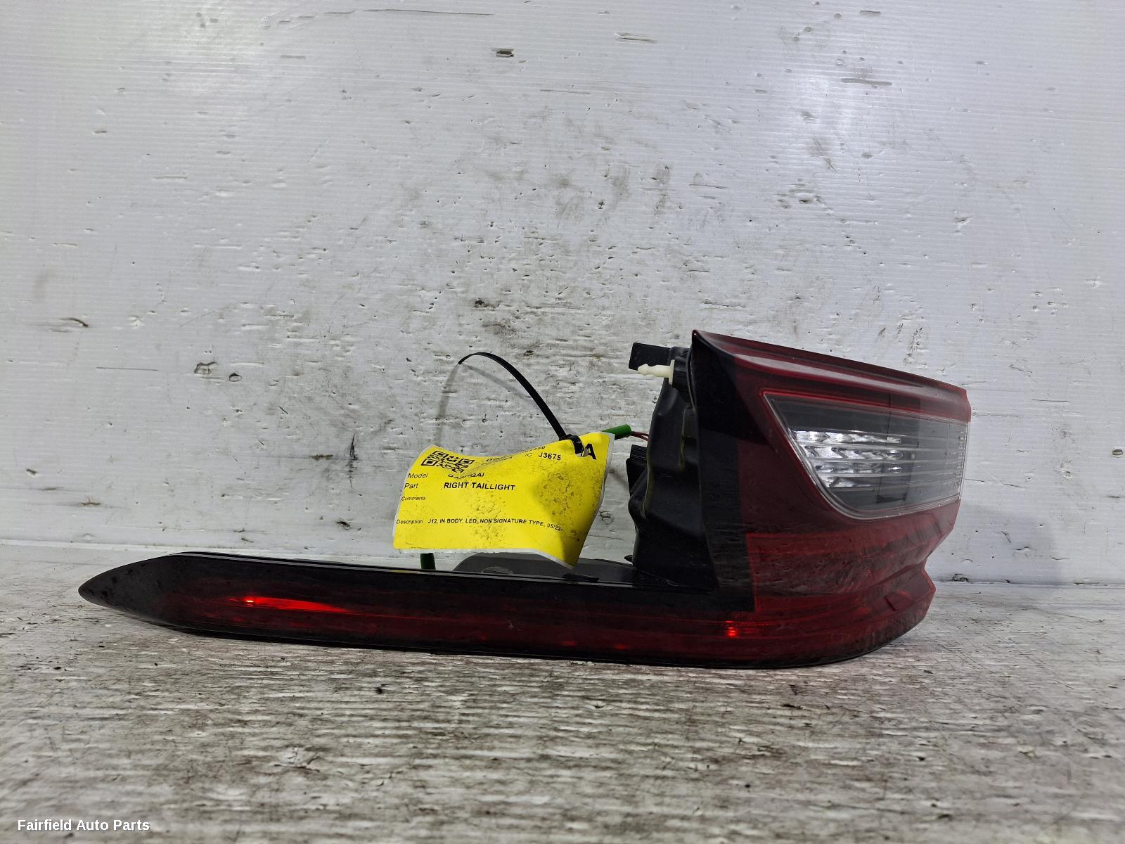 2022-2024 Nissan Qashqai Right Taillight