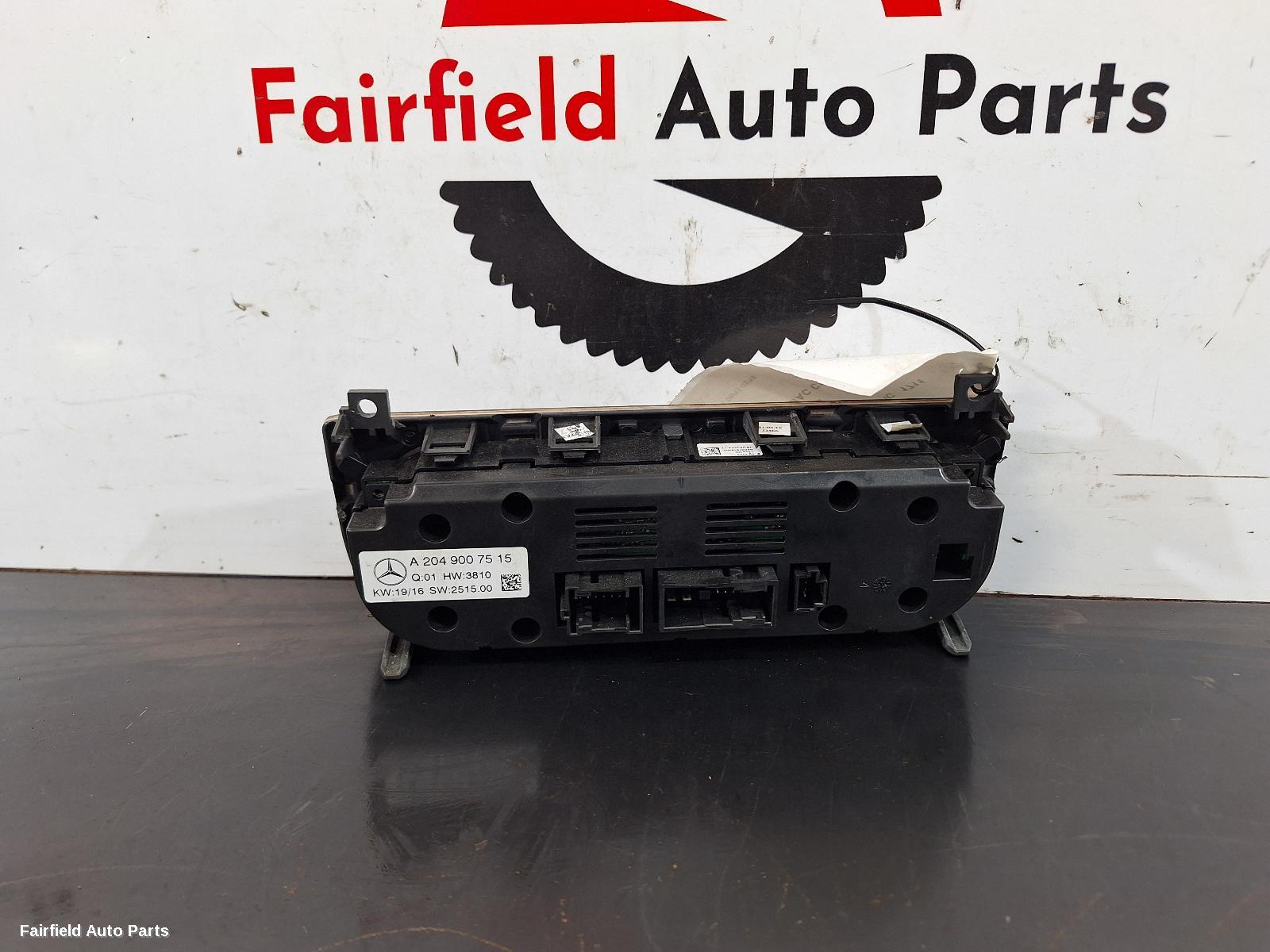 2011-2018 Mercedes Cls Class Heater Ac Controls