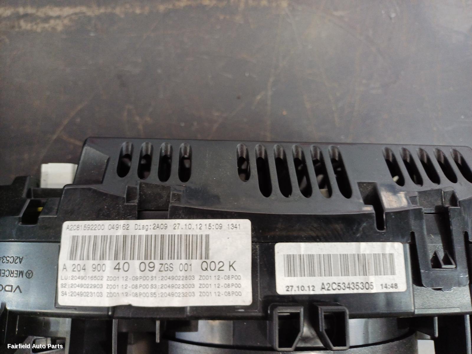2011-2015 Mercedes C Class Instrument Cluster