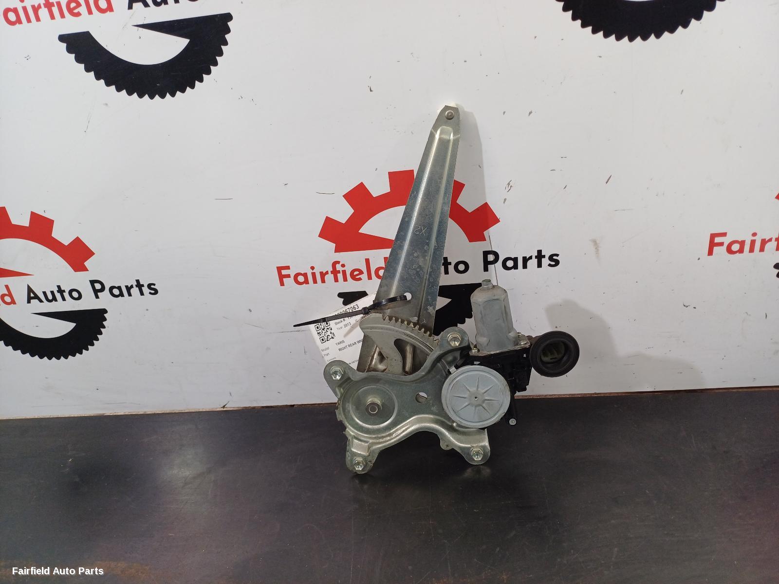 2011-2019 Toyota Yaris Right Rear Wnd Reg Motor