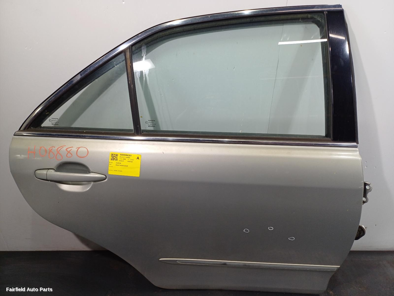 2006-2009 Toyota Aurion Right Rear Door Sliding