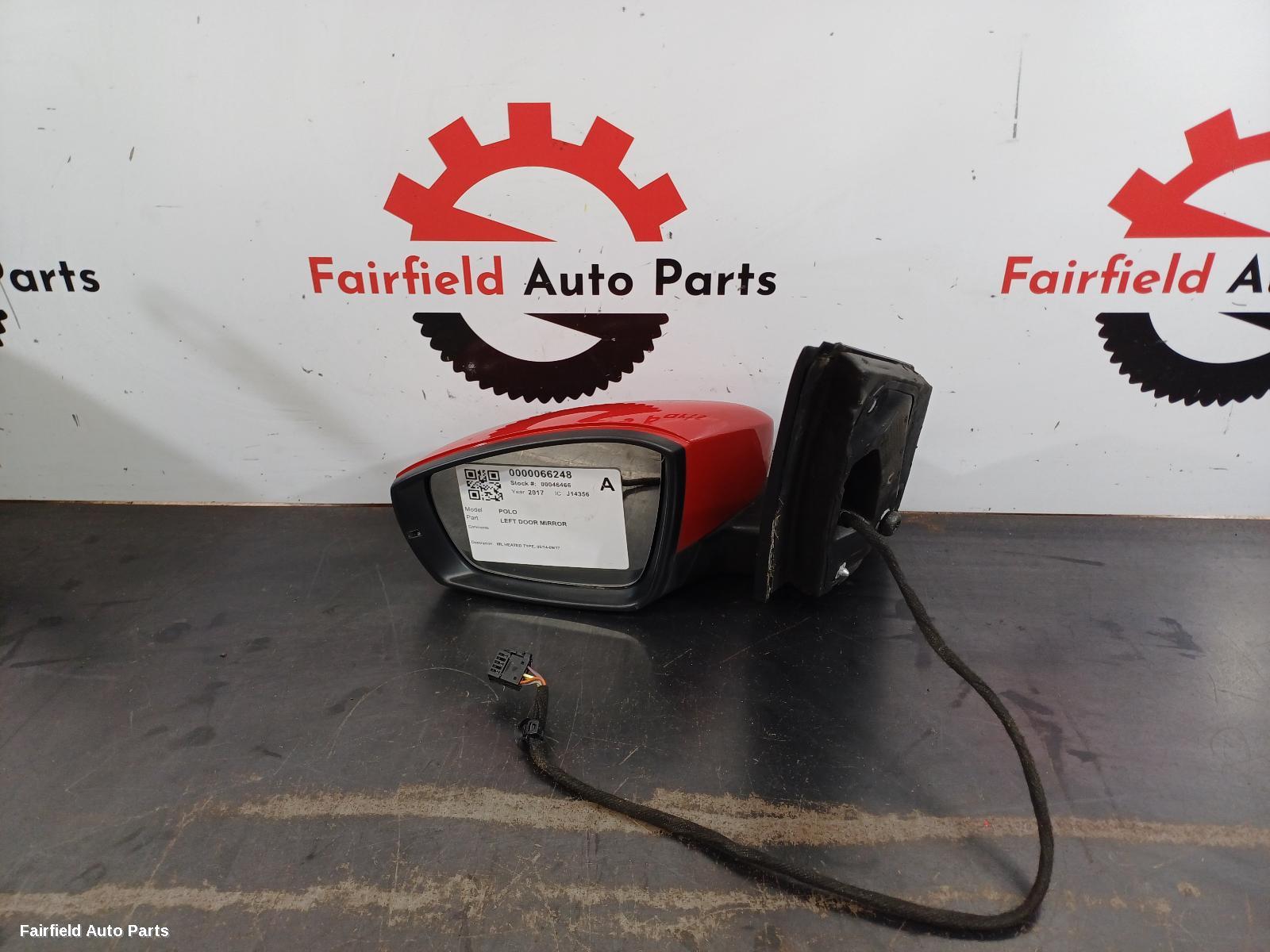 2014-2017 Volkswagen Polo Left Door Mirror