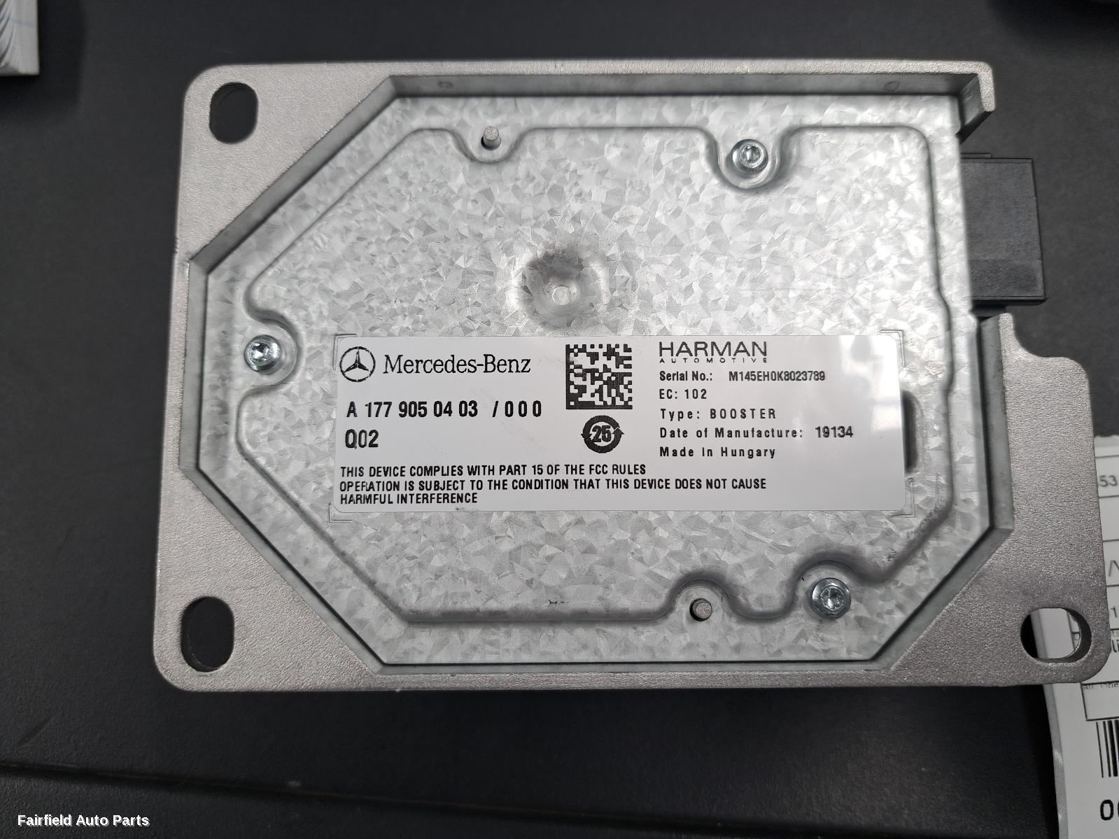 2018-2026 Mercedes A Class Misc Switch Relay