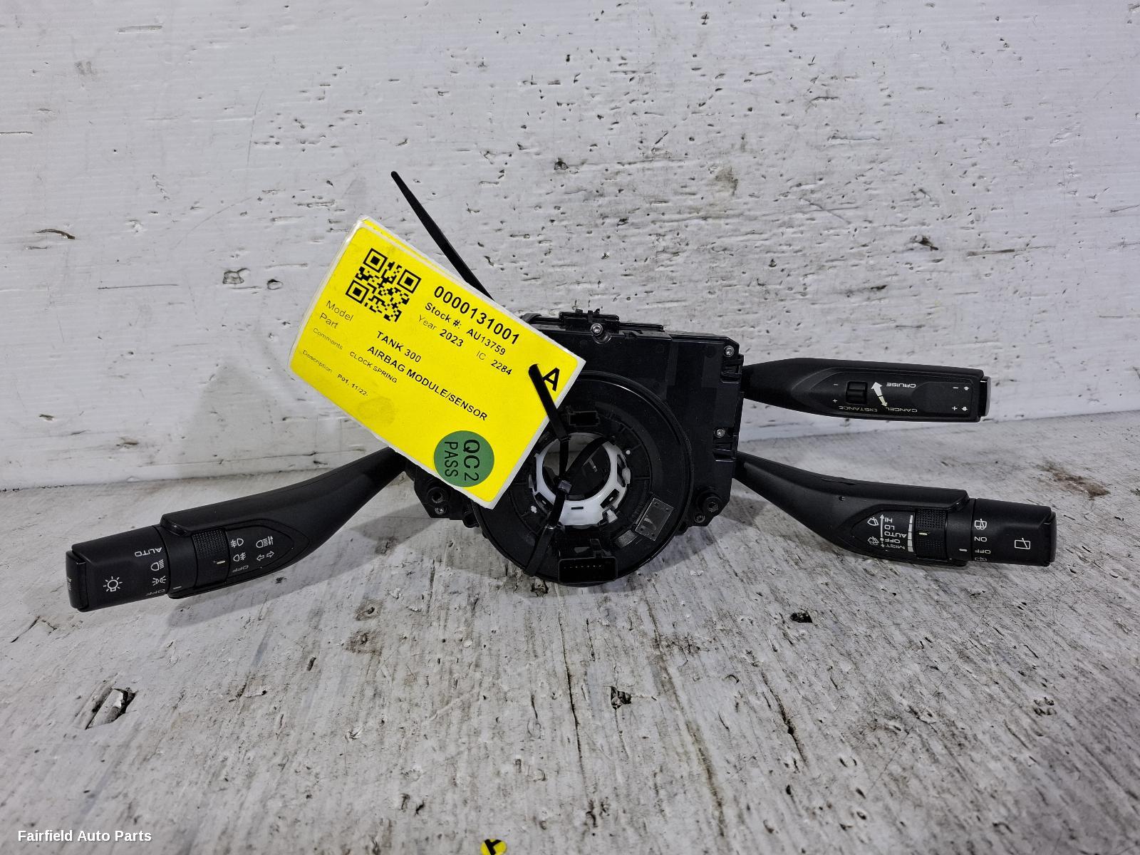 2022-2026 Great Wall Tank 300 Airbag Module Sensor