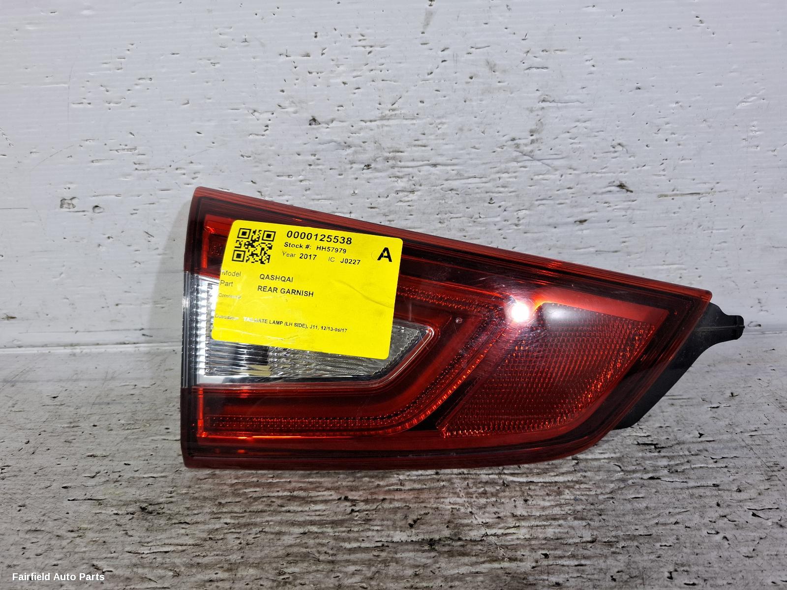 2013-2017 Nissan Qashqai Rear Garnish