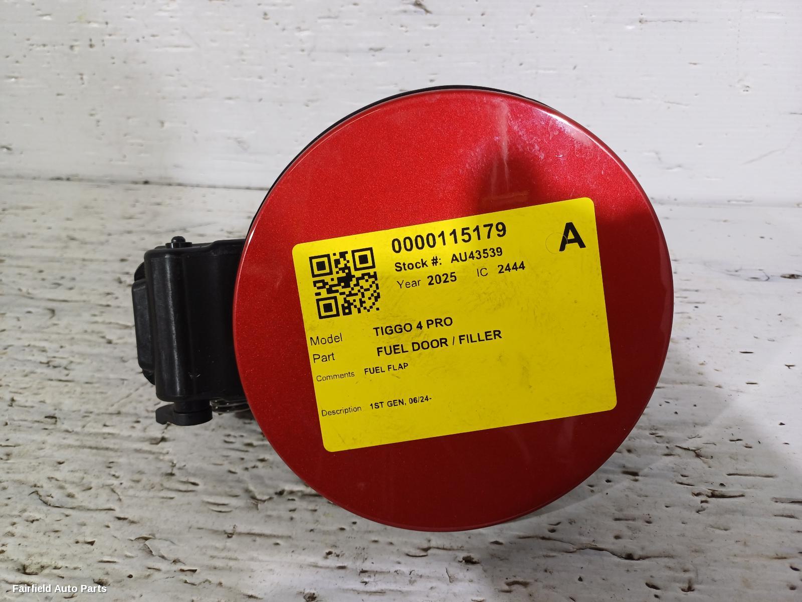 2024-2026 Chery Tiggo 4 Pro Fuel Door   Filler