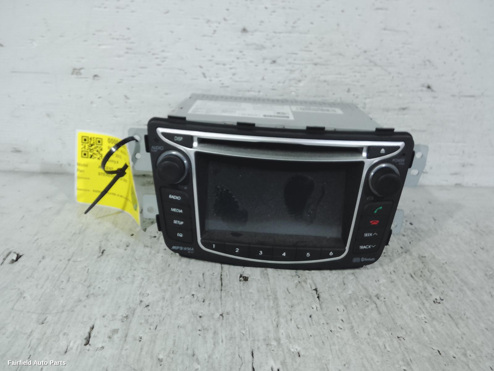 2011-2015 Hyundai Accent Radio Cd Dvd Sat Tv