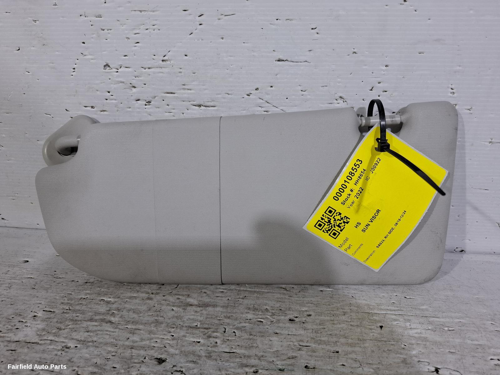 2019-2024 Mg Hs Sunvisor