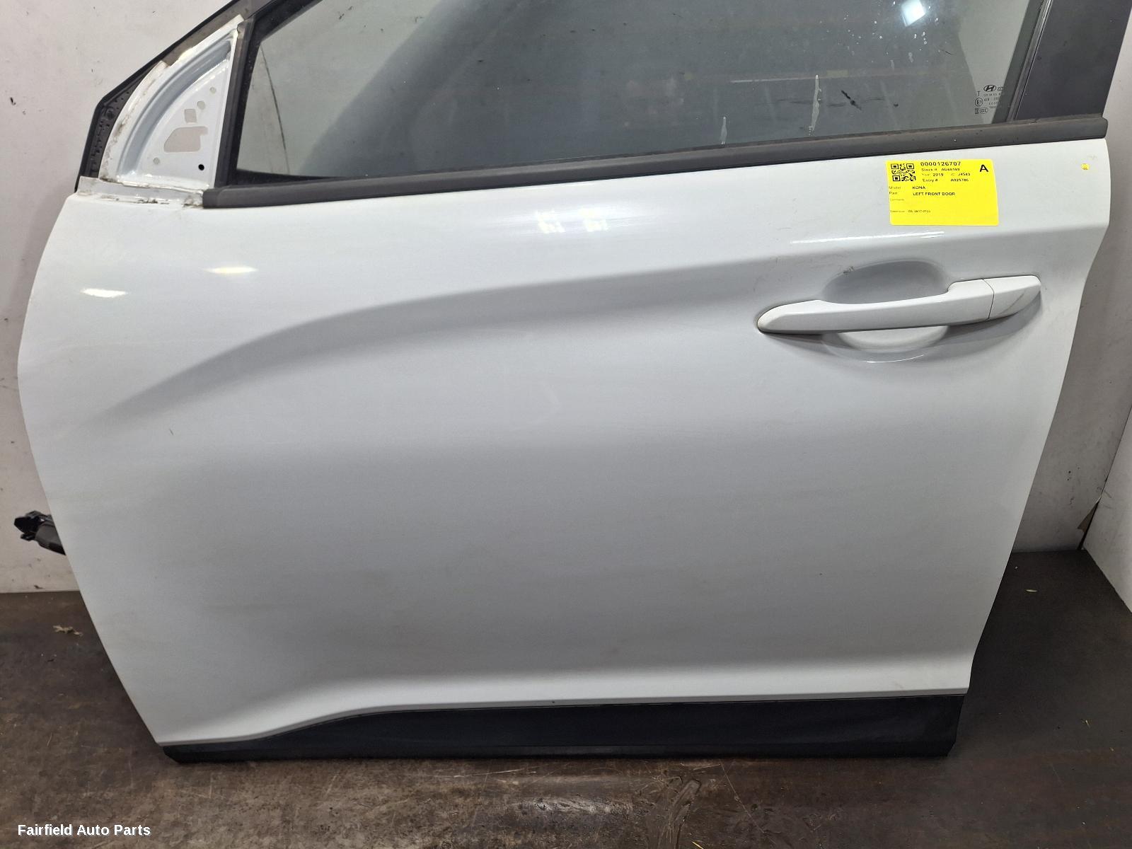 2017-2023 Hyundai Kona Left Front Door