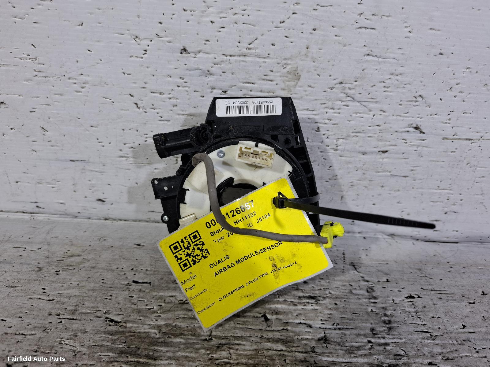 2010-2014 Nissan Dualis Airbag Module Sensor